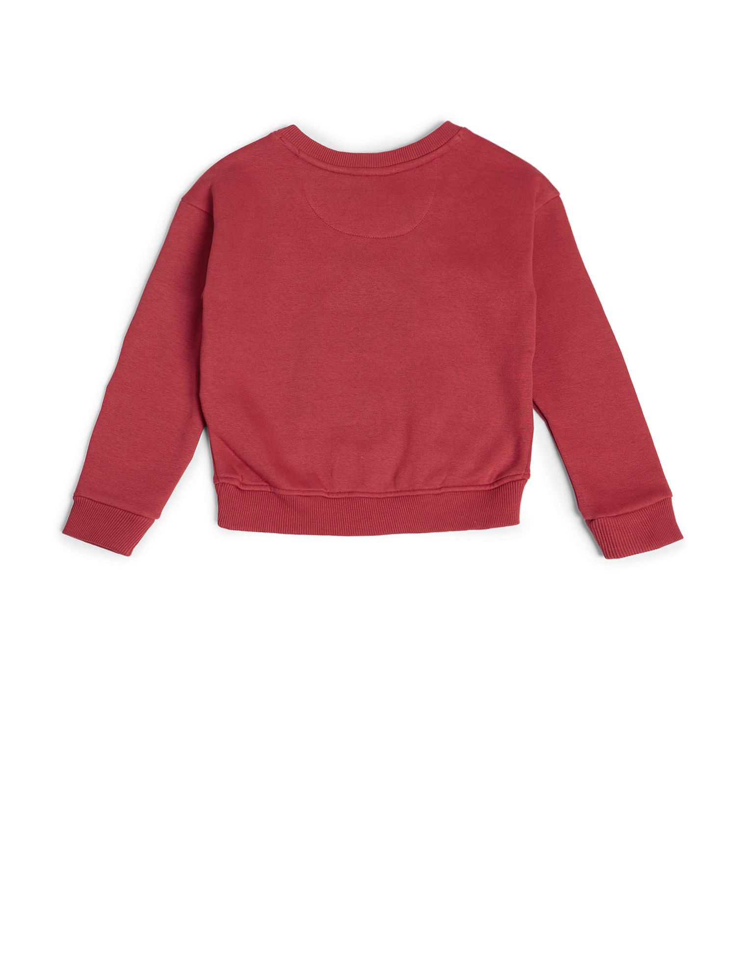Girls Appliqued Regular Fit Sweatshirt Red - U.S. POLO ASSN. | Large