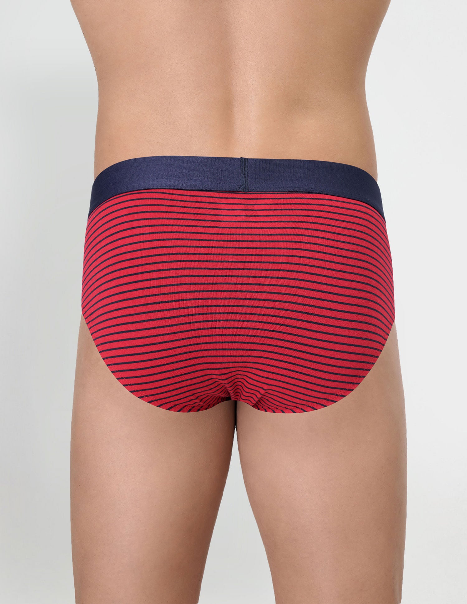 Striped Antibacterial EB005 Briefs - Pack Of 2 Green and Red - U.S. POLO ASSN. | Large