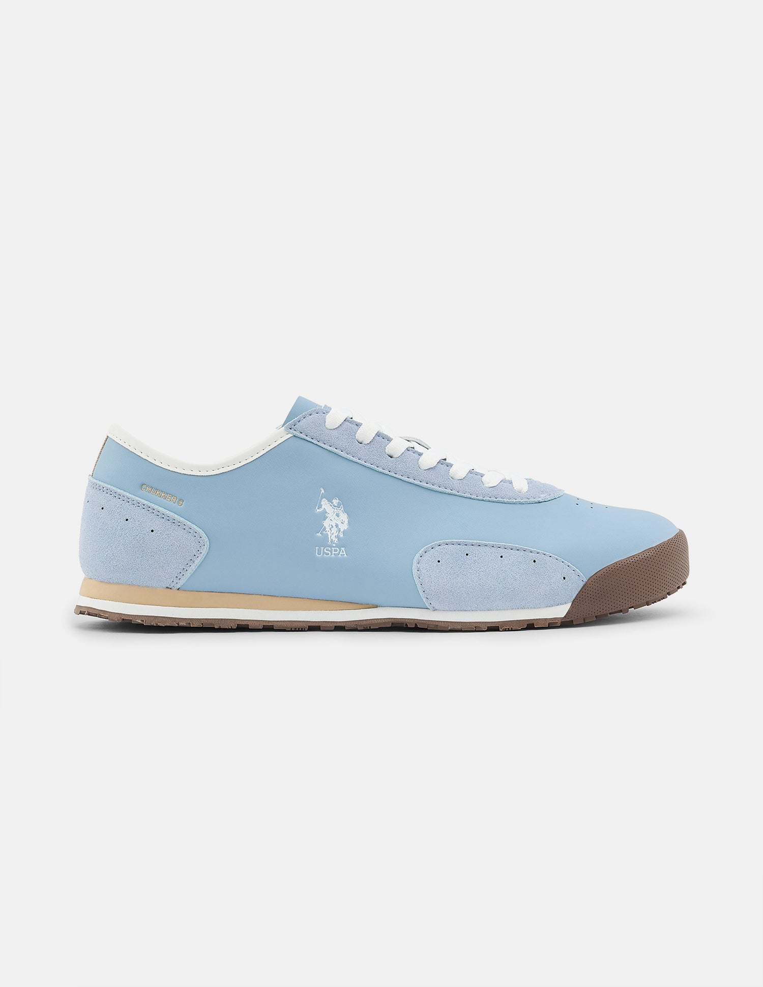 Round Toe Chukker 6 Suede Sneakers Light Blue - U.S. Polo Assn. India | Large
