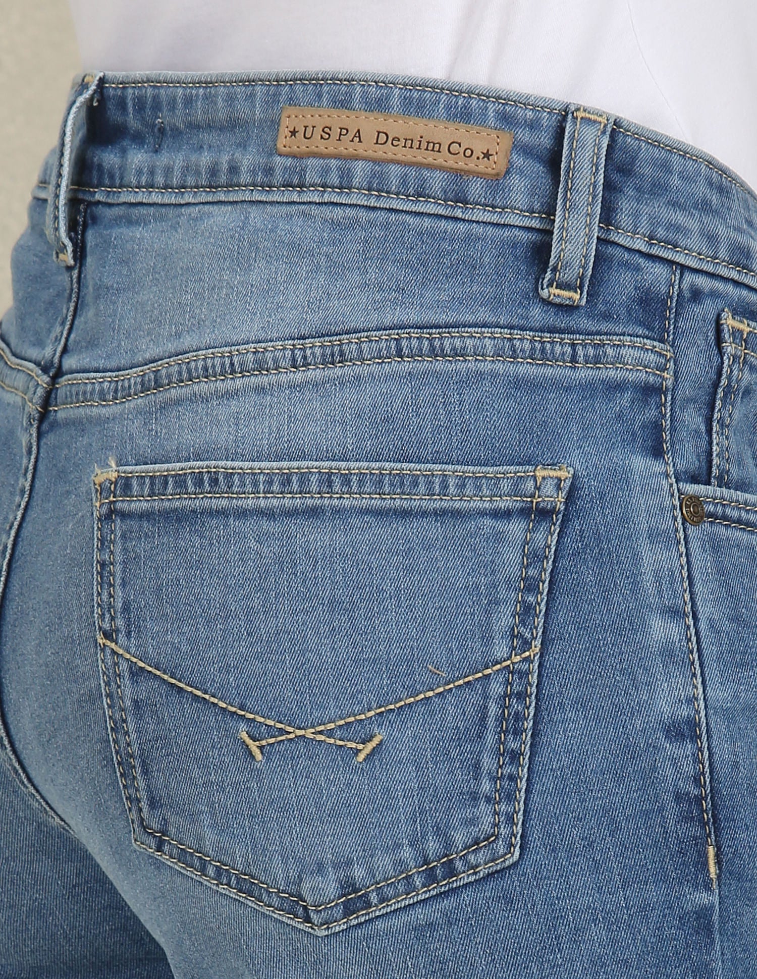 Bootcut Fit Mid Rise Jeans Blue - U.S. POLO ASSN. | Large