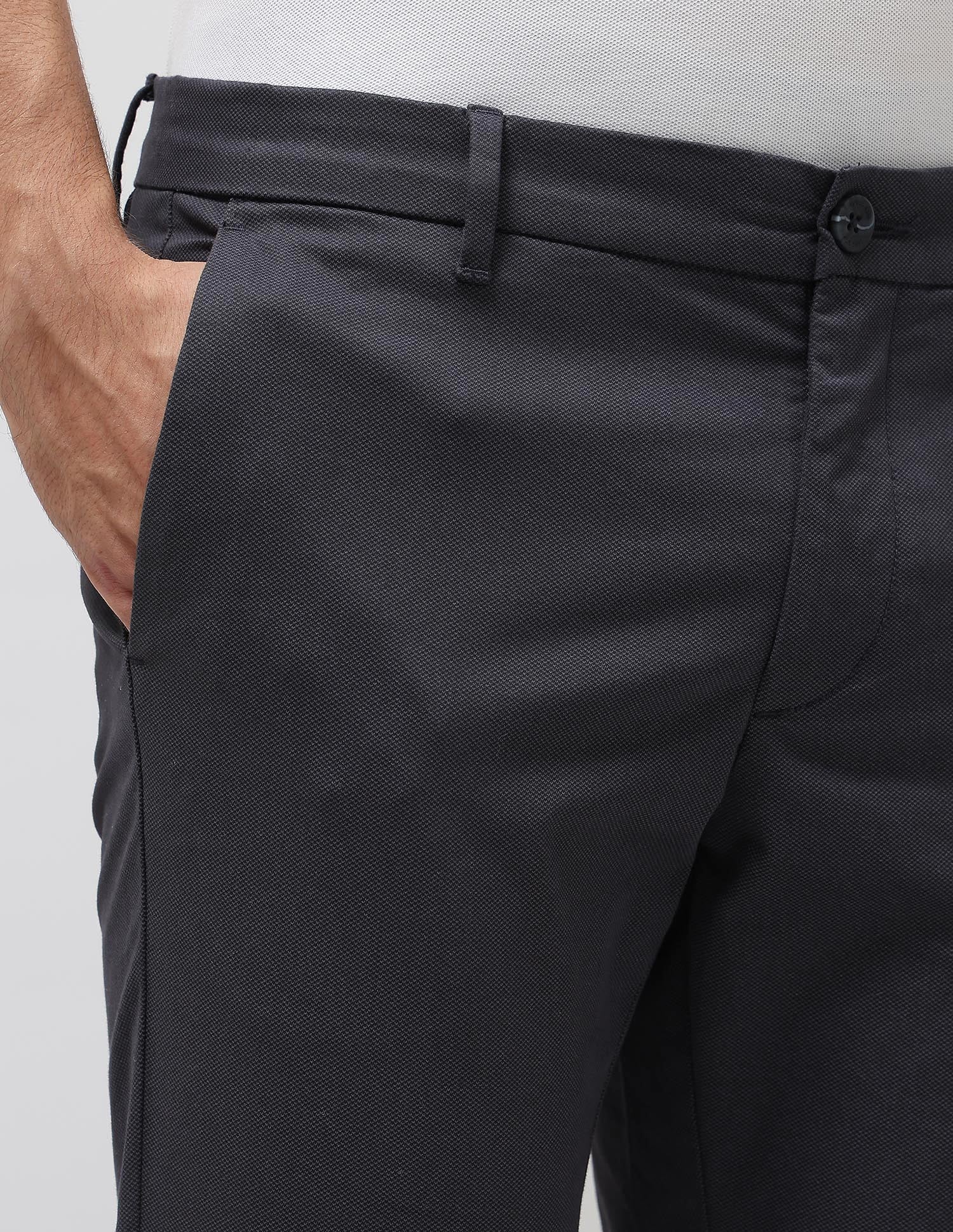 Slim Fit All Over Printed Trousers Navy - U.S. POLO ASSN. | Large