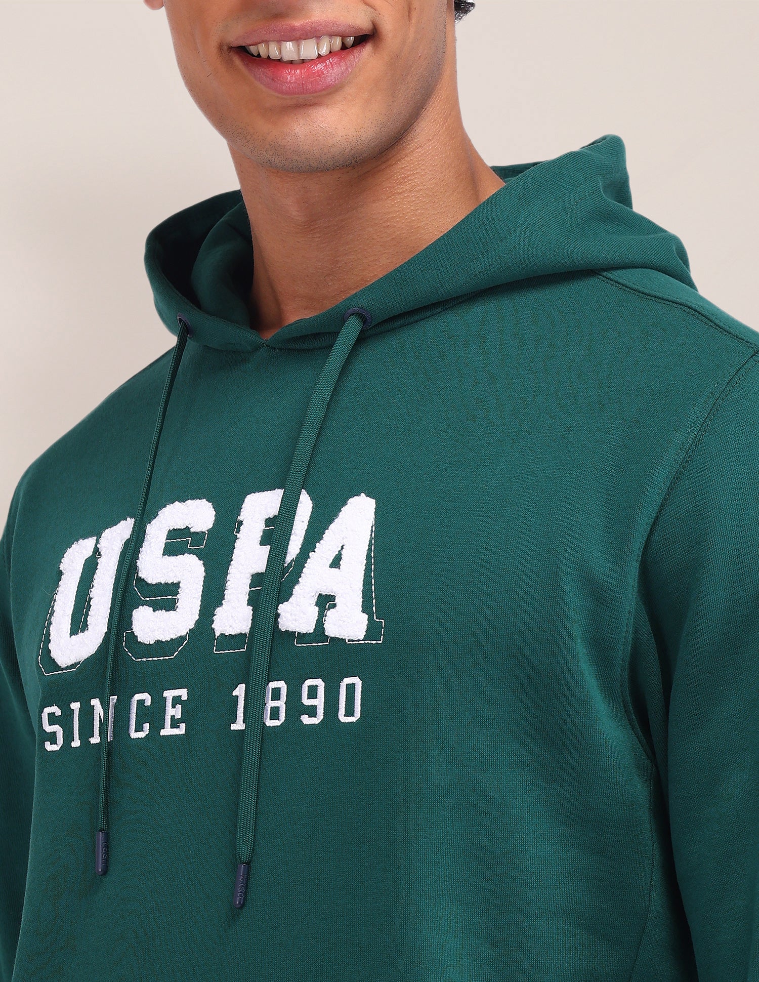 Brand Printed Regular Fit Sweatshirt Dark Green - U.S. POLO ASSN. | Large
