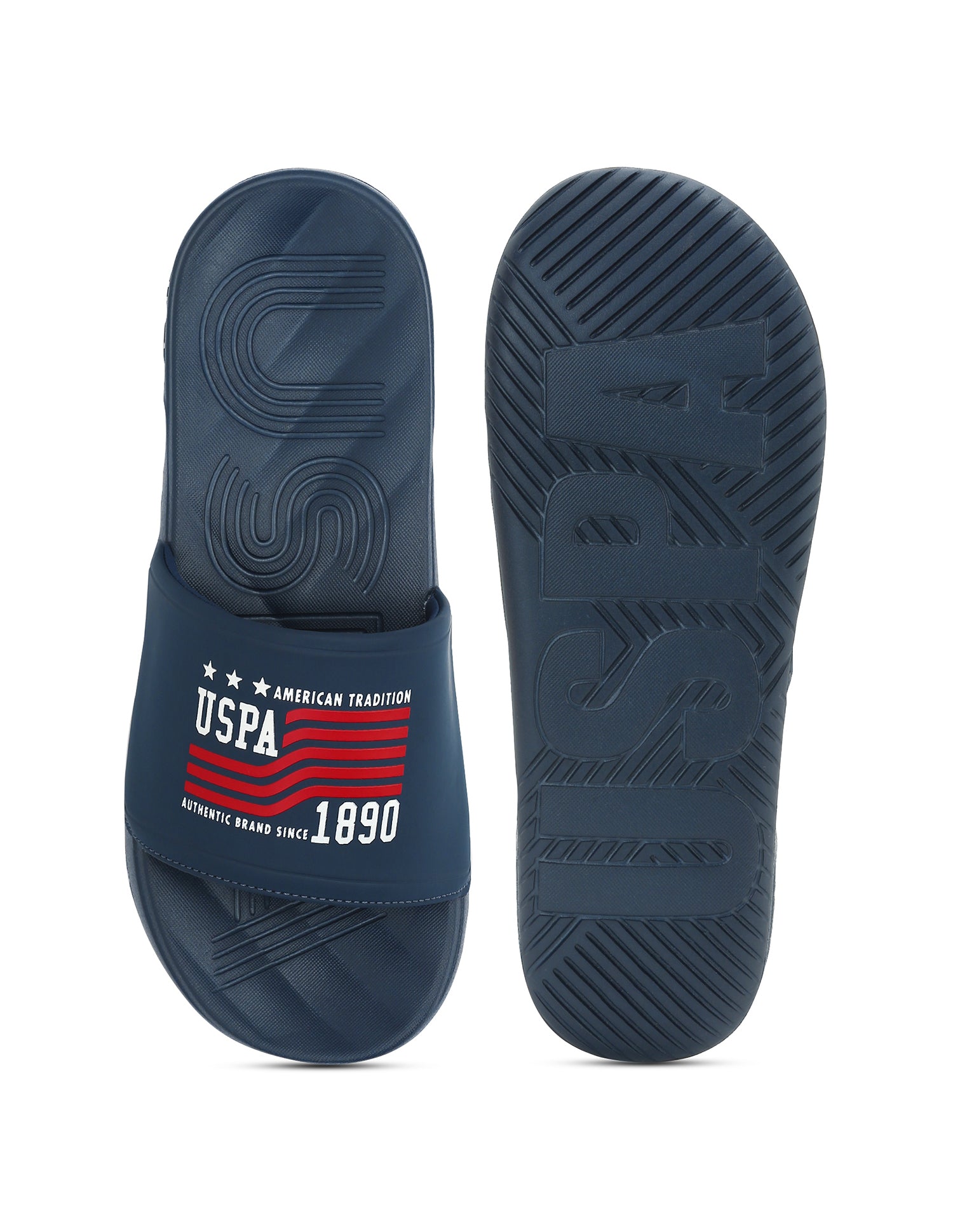 Men Axer Open Toe Slippers Navy - U.S. Polo Assn. India | Large