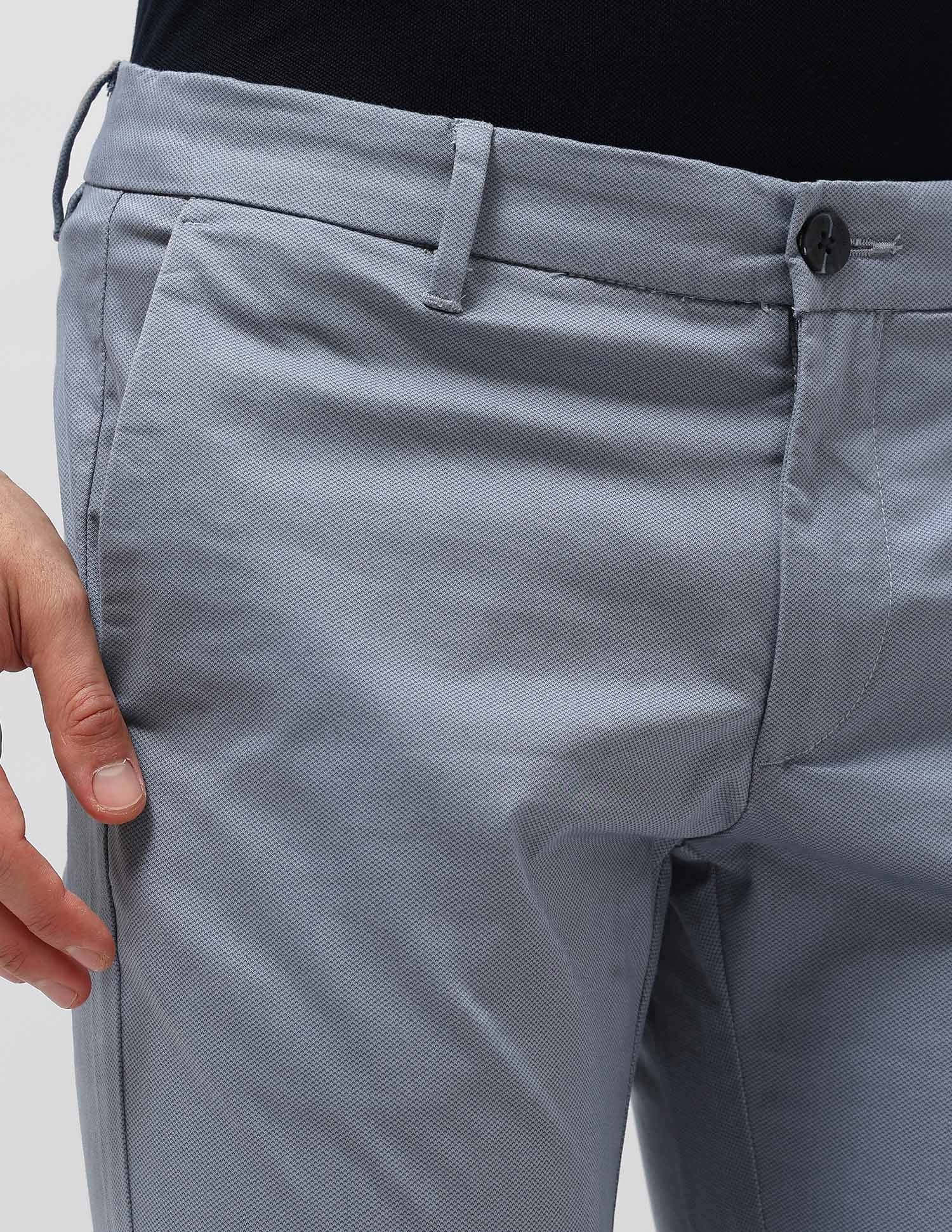 Denver Slim Fit Satin Trousers Blue - U.S. POLO ASSN. | Large