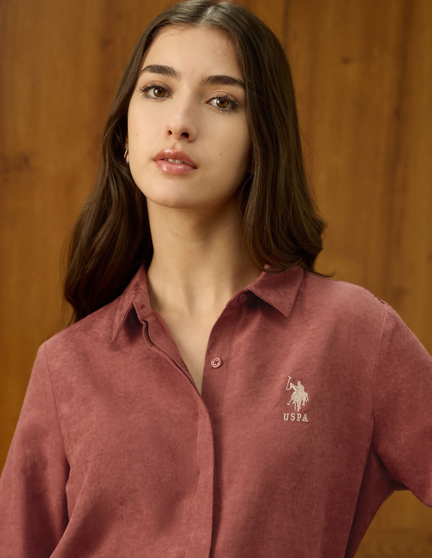 Regular Fit Solid Shirt Purple - U.S. POLO ASSN. | Large