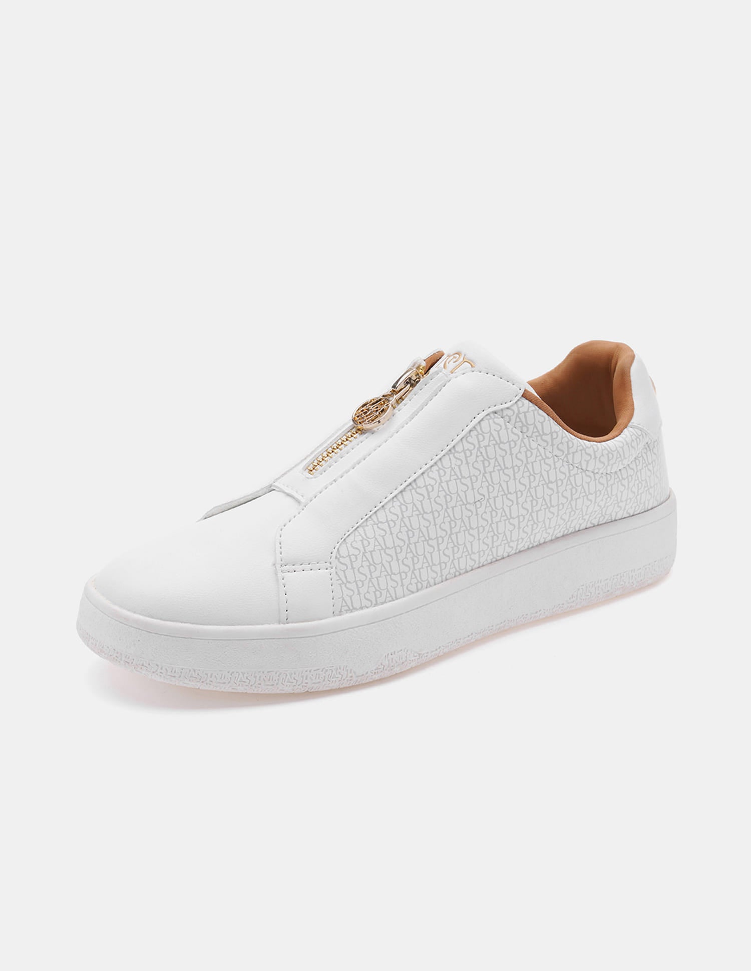 Women Marisa Brand Printed Sneakers White - U.S. Polo Assn. India | Large
