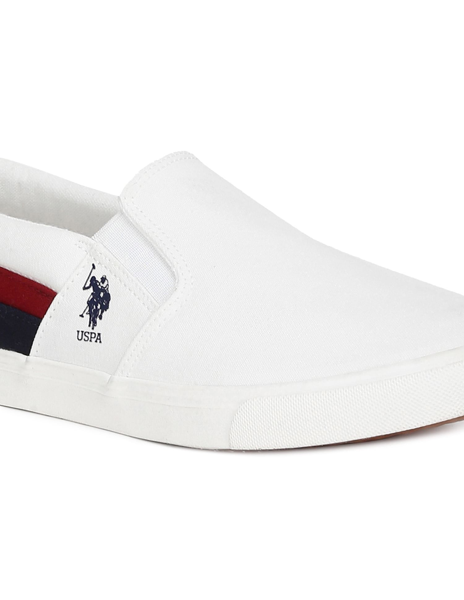 Men Carlin 5.0 Colourblocked Sneakers Off White - U.S. Polo Assn. India | Large