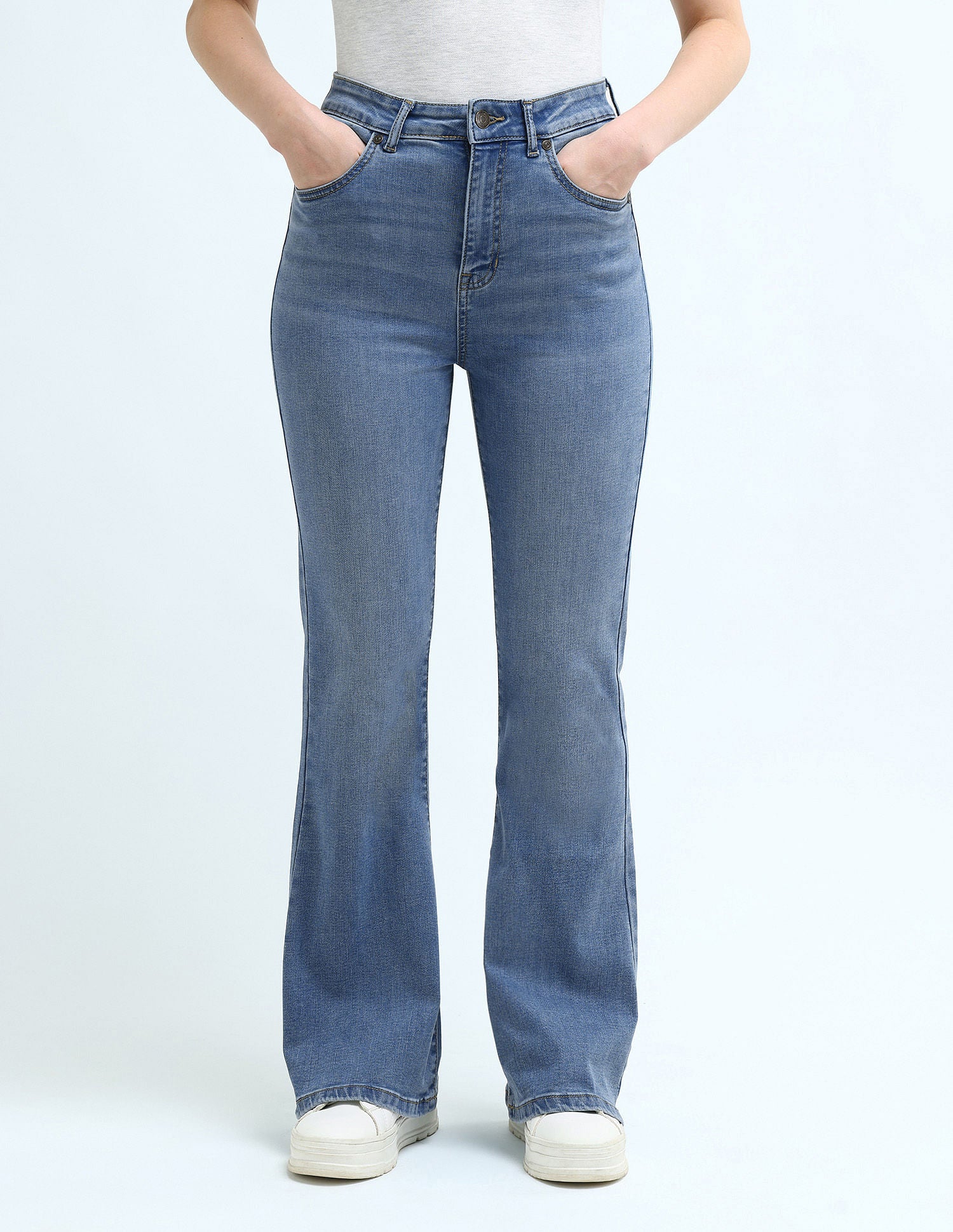 High Rise Flared Jeans Blue - U.S. Polo Assn. India | Large