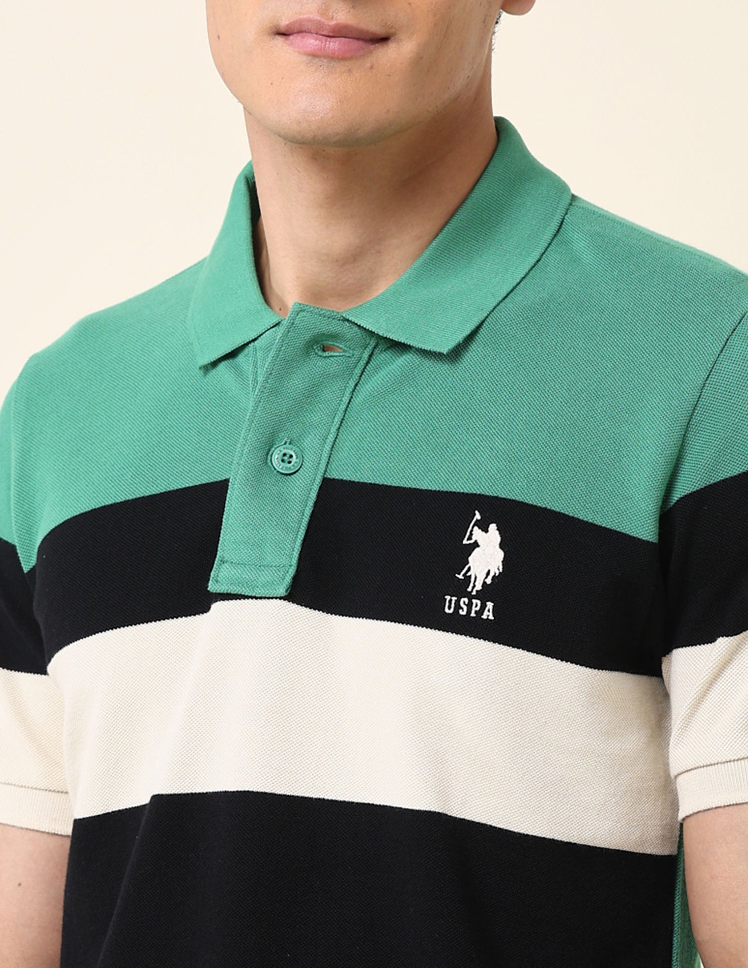 Slim Fit Classic Polo Shirt Black - U.S. Polo Assn. India | Large