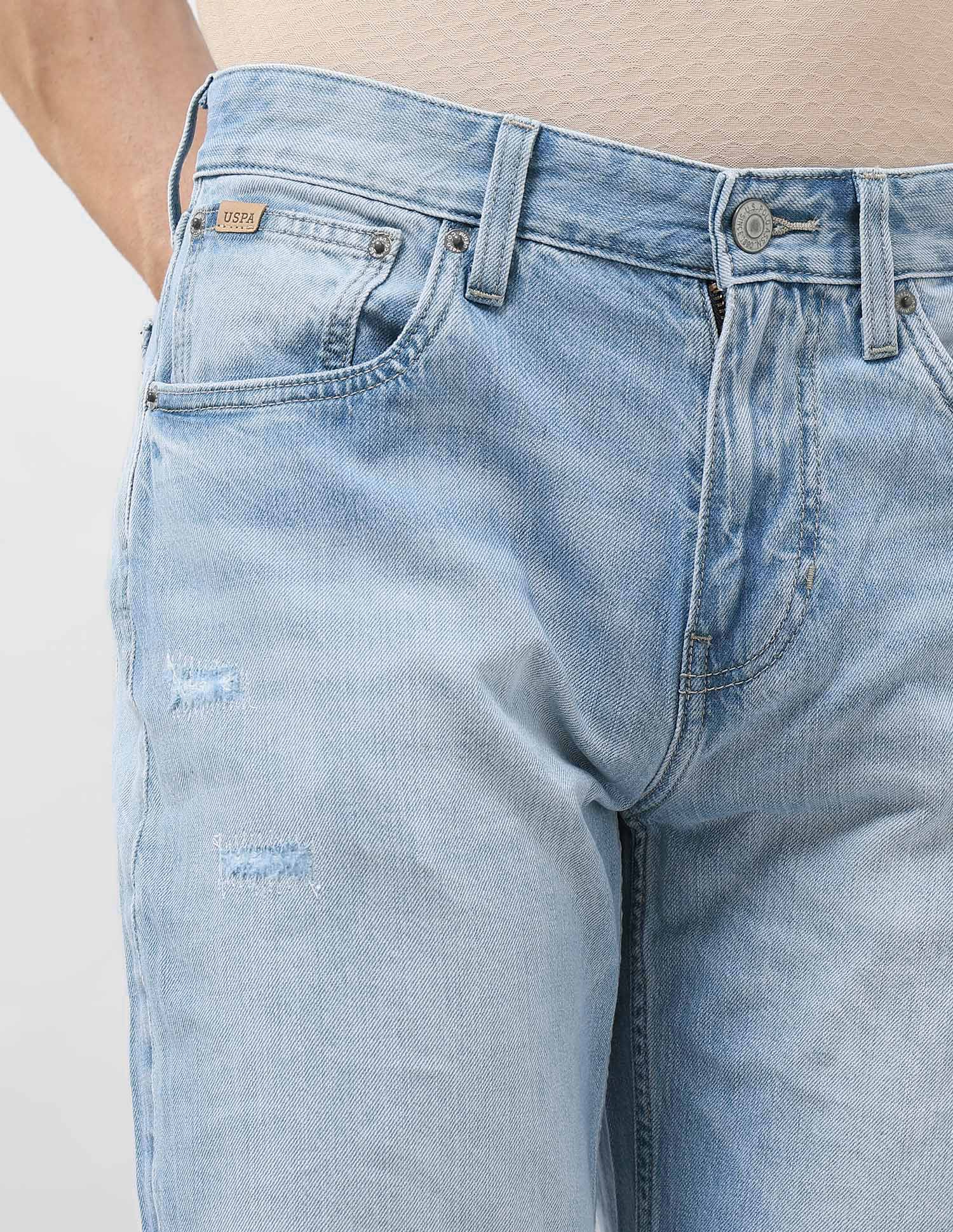 Shawn Relaxed Fit Blue Jeans Blue - U.S. POLO ASSN. | Large