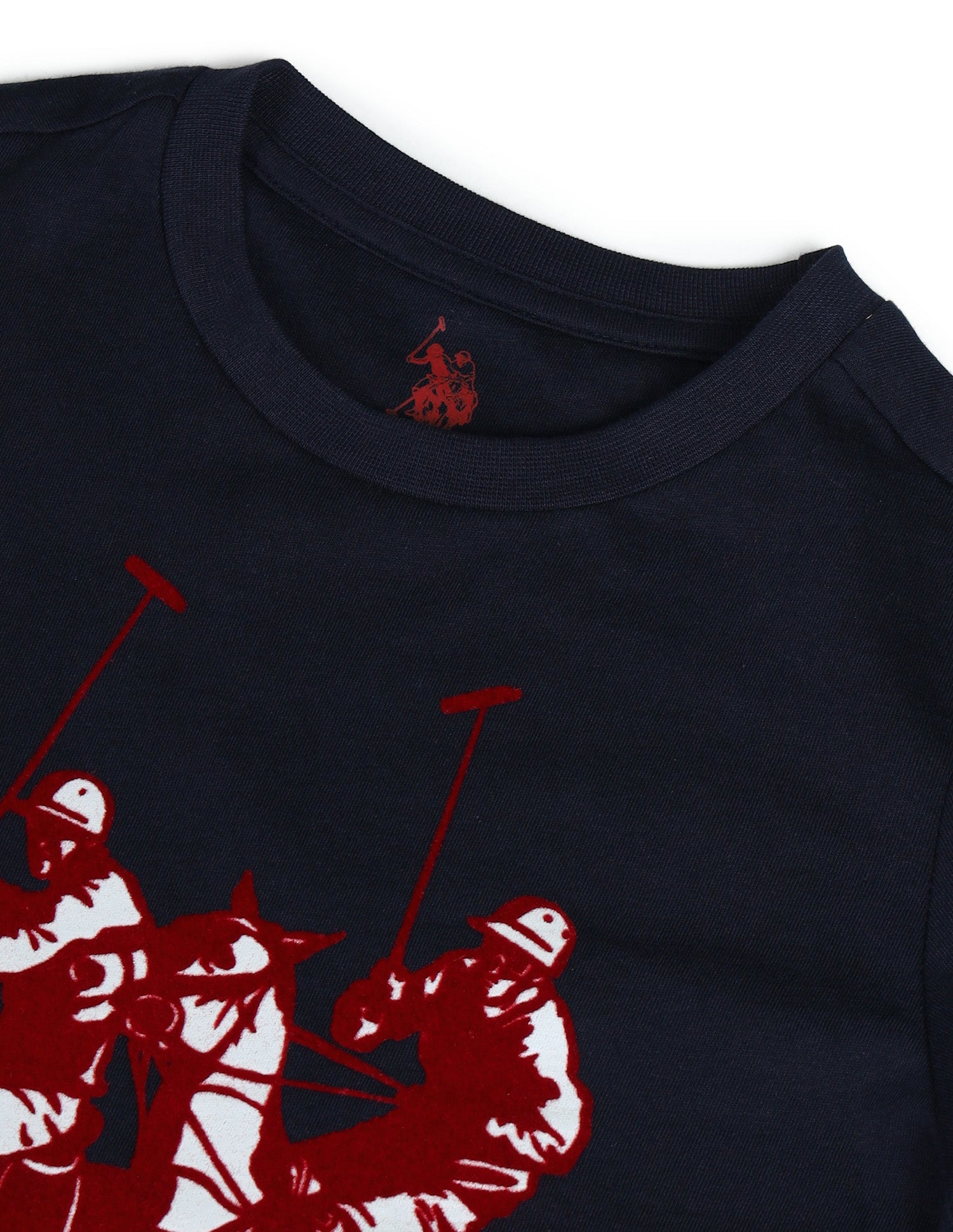 Boys Brand Printed Regular Fit T-Shirt Navy - U.S. POLO ASSN. | Large