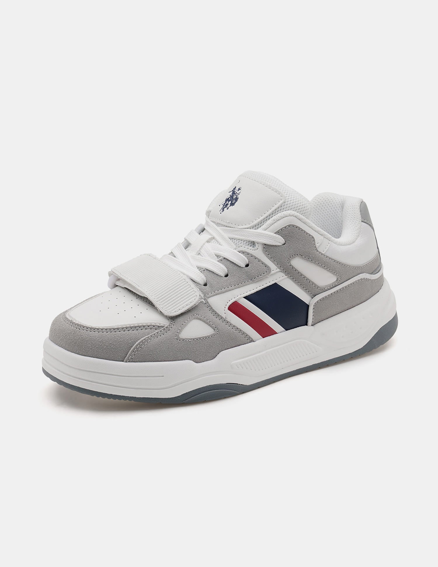 Men Steven Colour Blocked Sneakers Grey - U.S. Polo Assn. India | Large