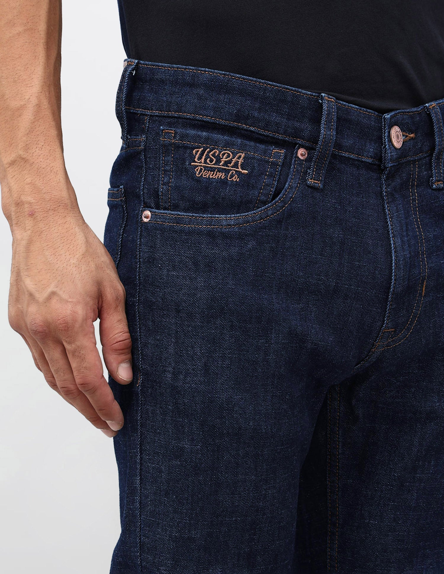 Regallo Skinny Fit Blue Jeans Indigo - U.S. Polo Assn. India | Large