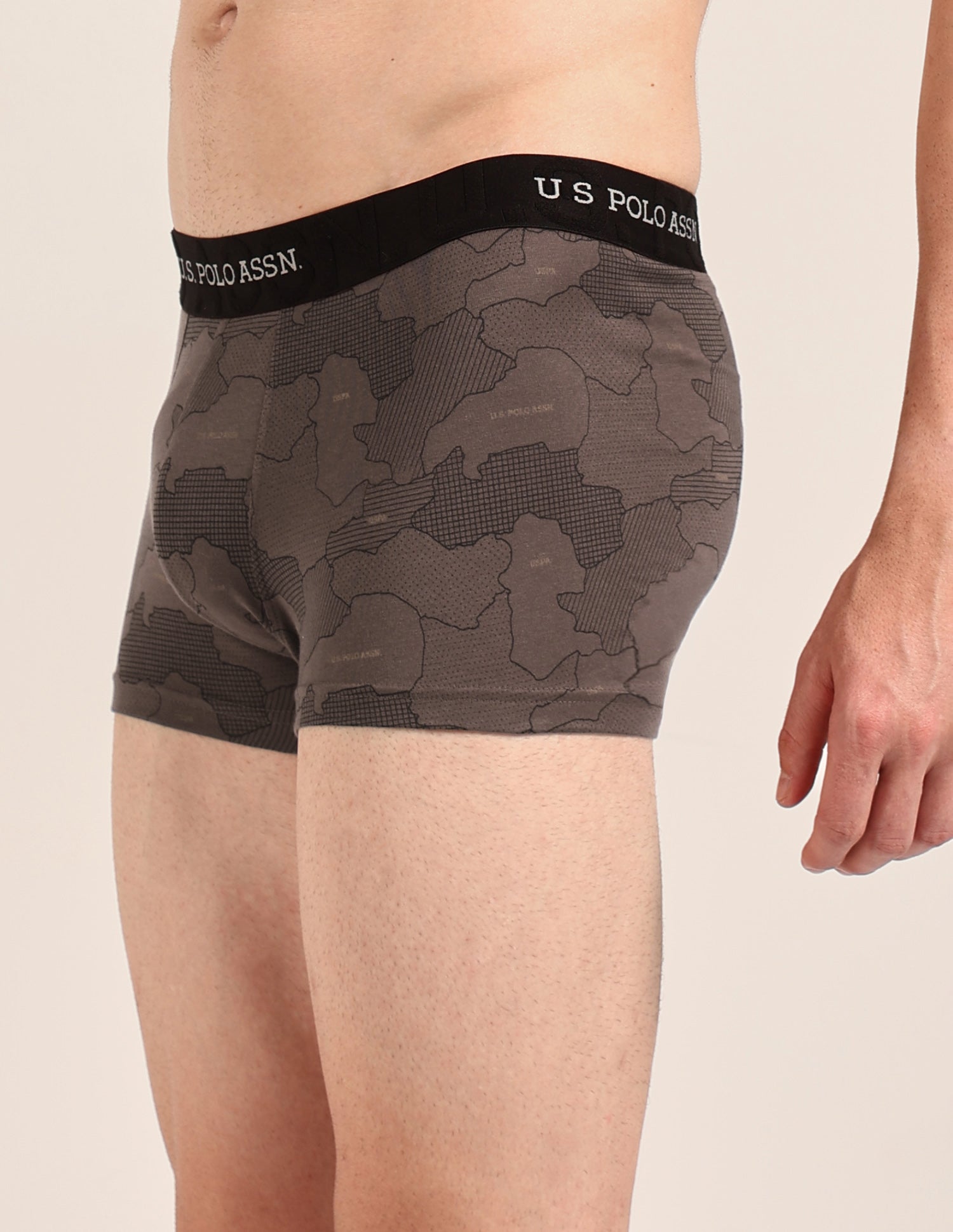 Printed Cotton Stretch Essential OET23 Trunk - Pack Of 2 Oceana/Bracken - U.S. Polo Assn. India | Large