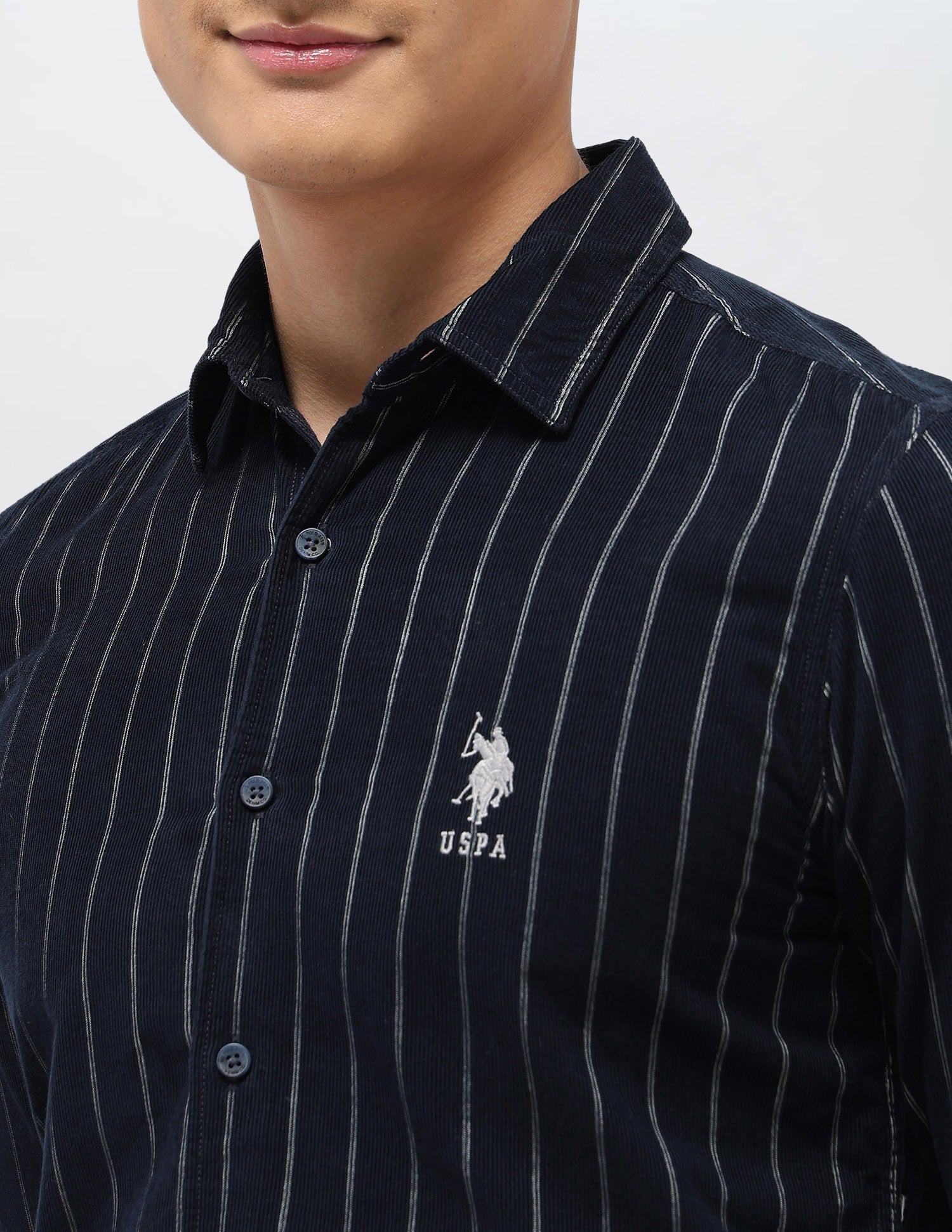 Vertical Striped Slim Fit Shirt – Polo India