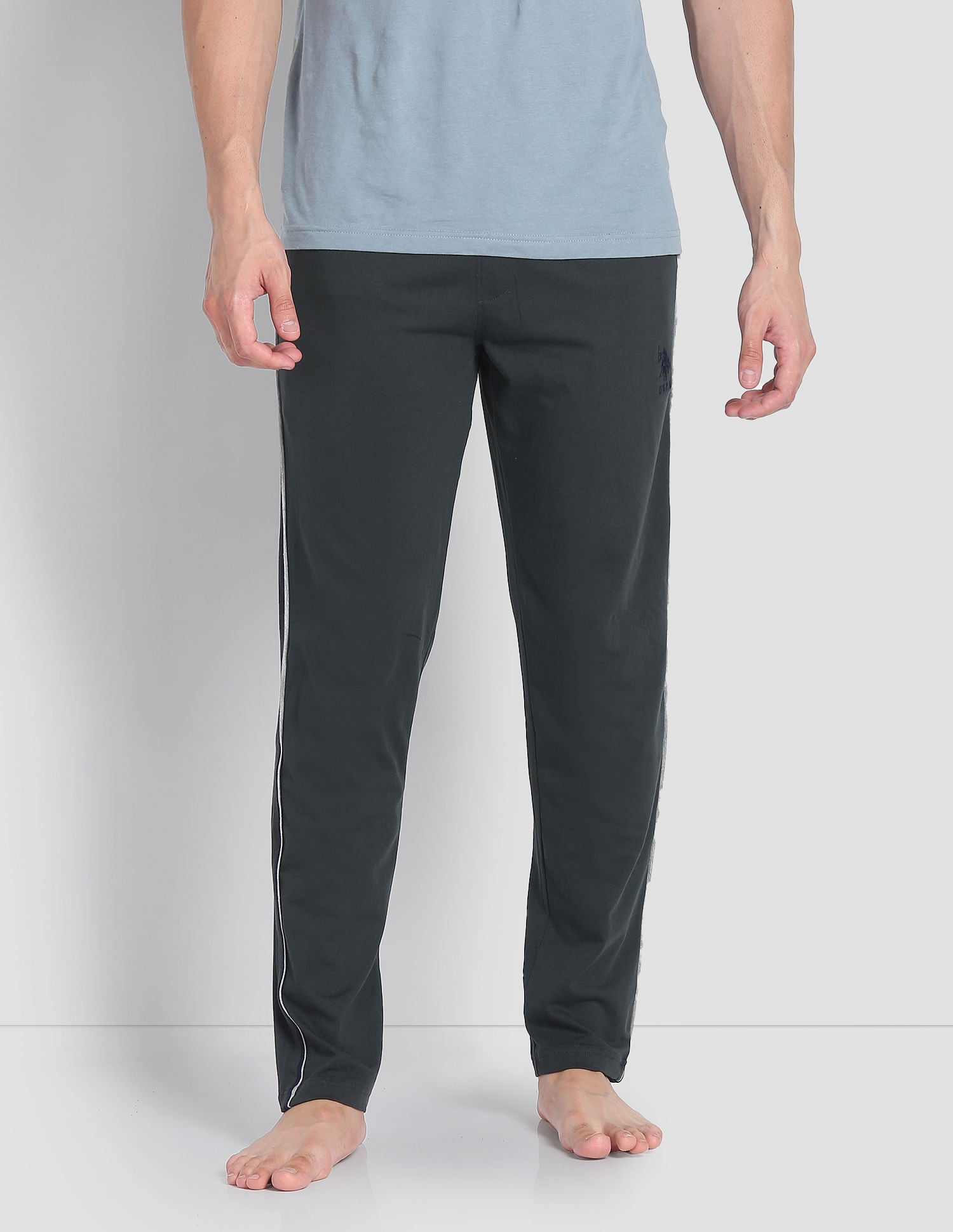 Solid LR001 Lounge Track Pants - Pack Of 1 Dark Green - U.S. POLO ASSN. | Large