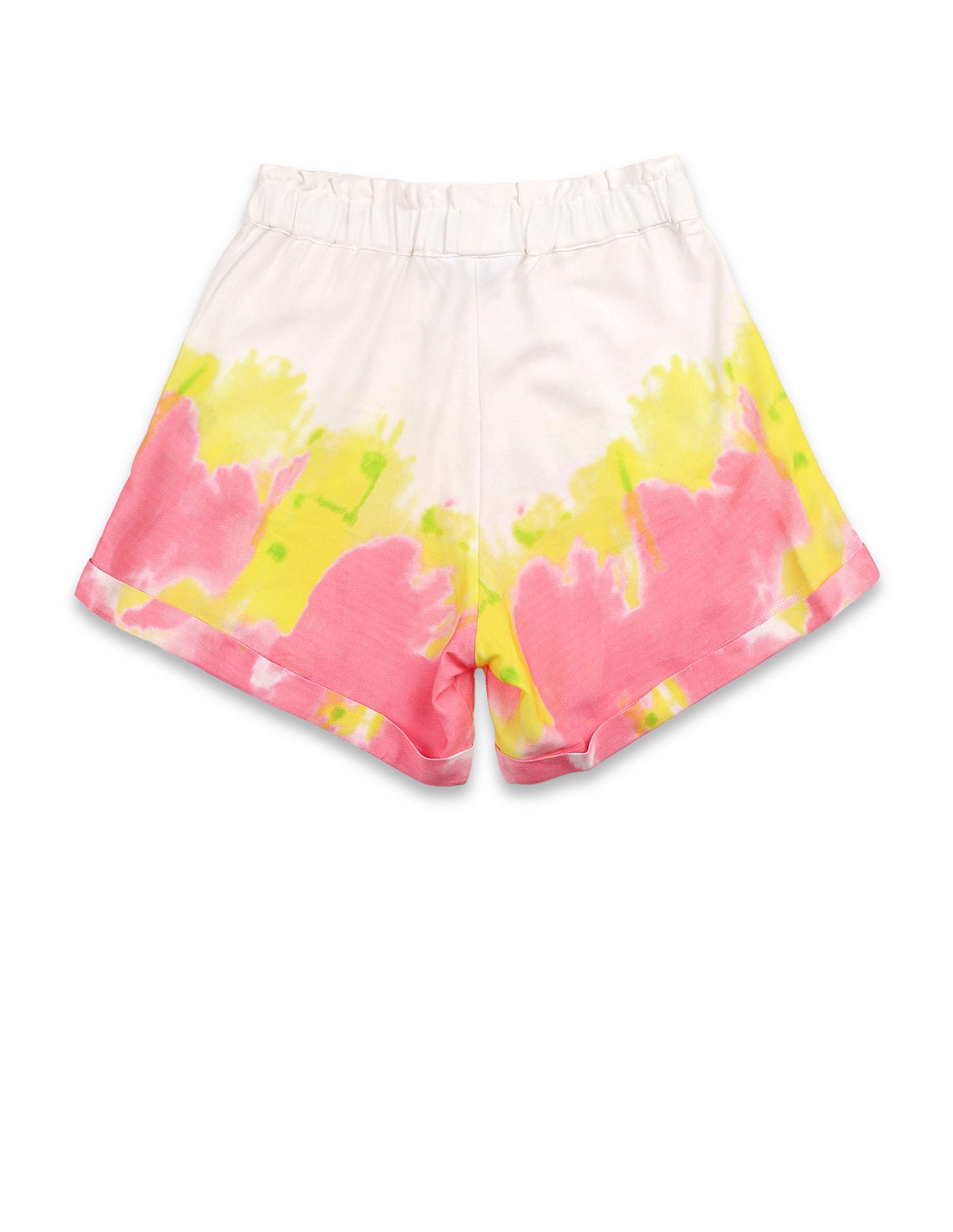 Girls Tie-Dyed Shorts White - U.S. POLO ASSN. | Large
