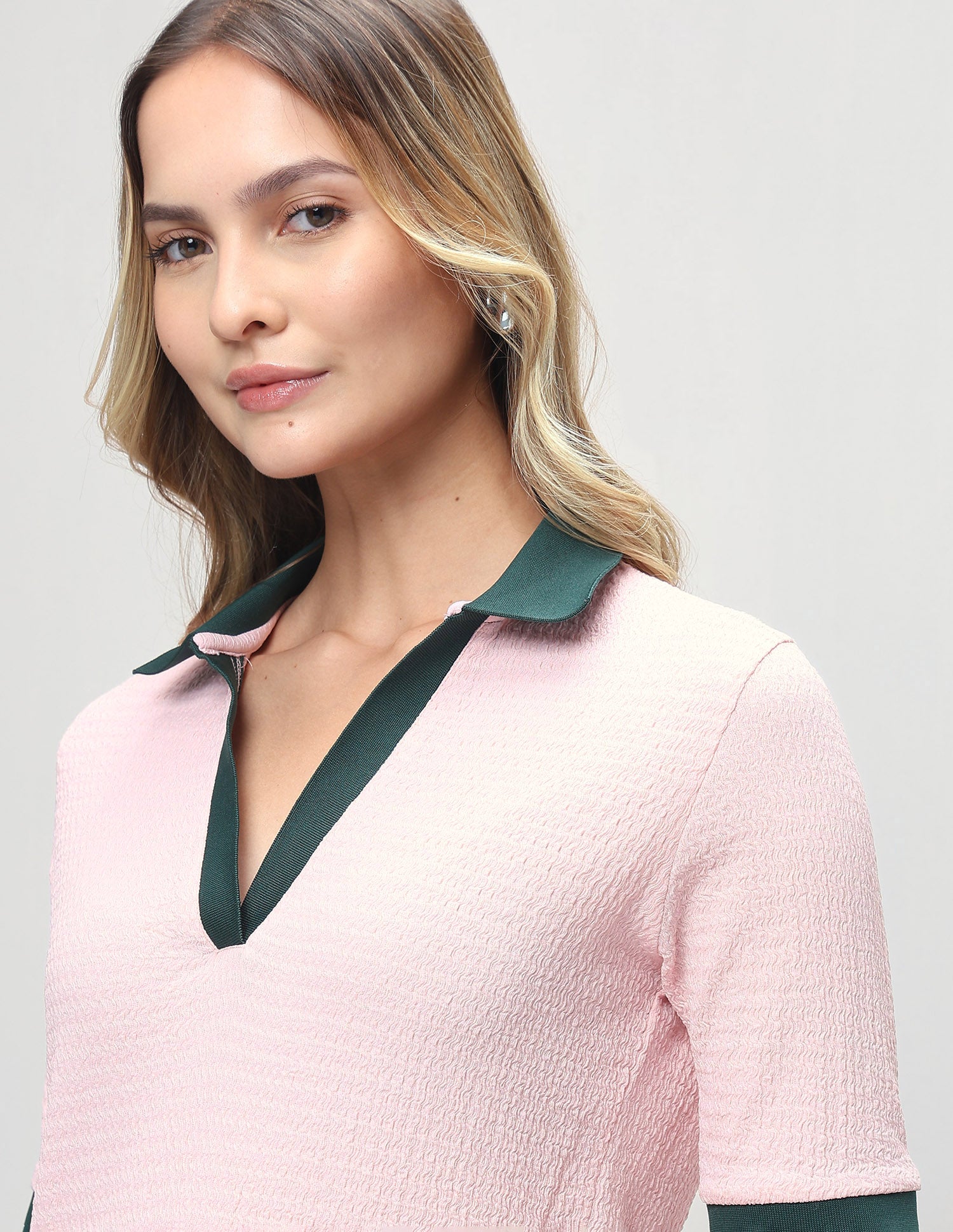 Textured Regular Fit Polo Shirt Light Pink - U.S. Polo Assn. India | Large