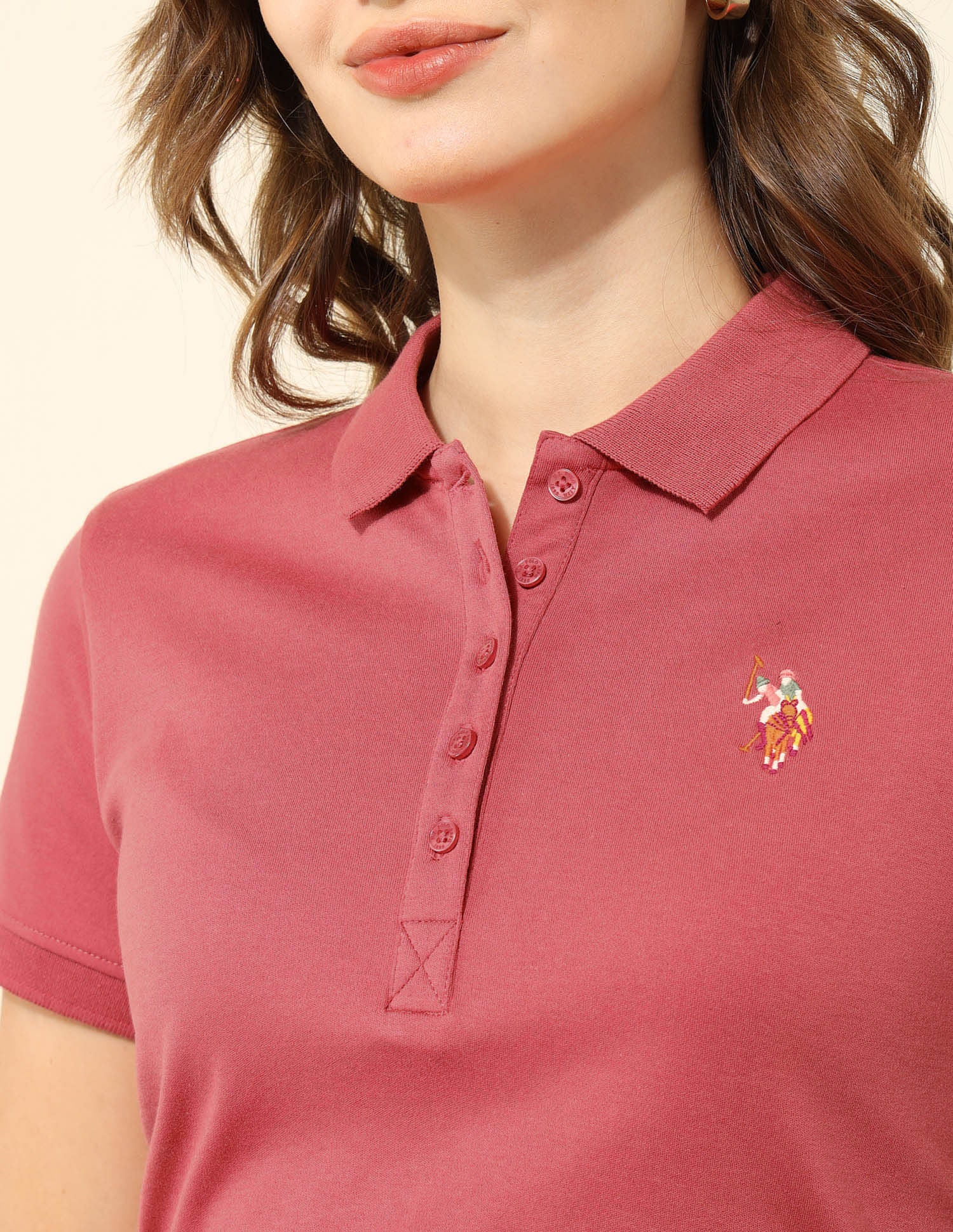 Regular Fit Polo Shirt Pink - U.S. POLO ASSN. | Large