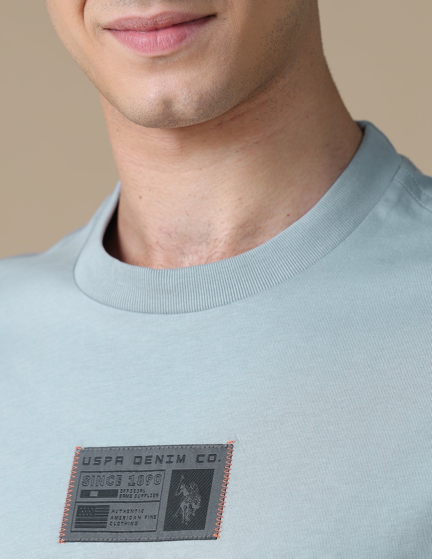 Solid Relaxed Fit T-Shirt Grey - U.S. Polo Assn. India | Large