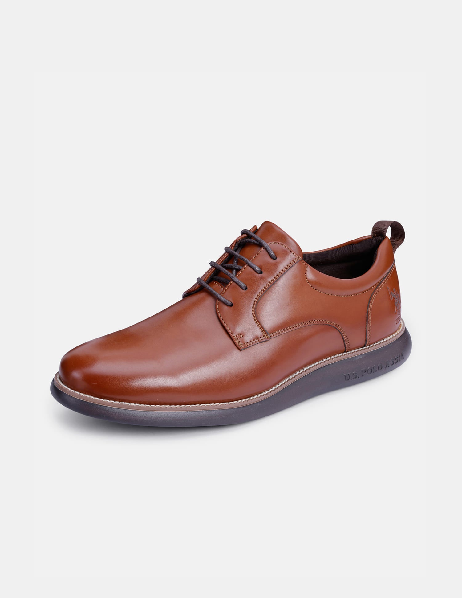 Lace Ups Nicolo 2.0 Smart Casual Shoe Tan - U.S. Polo Assn. India | Large