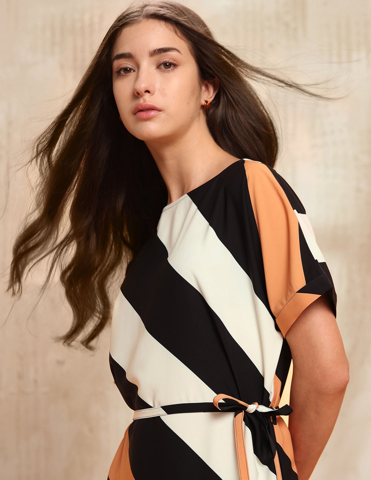 Striped Midi A-Line Dress Multi-colour - U.S. POLO ASSN. | Large