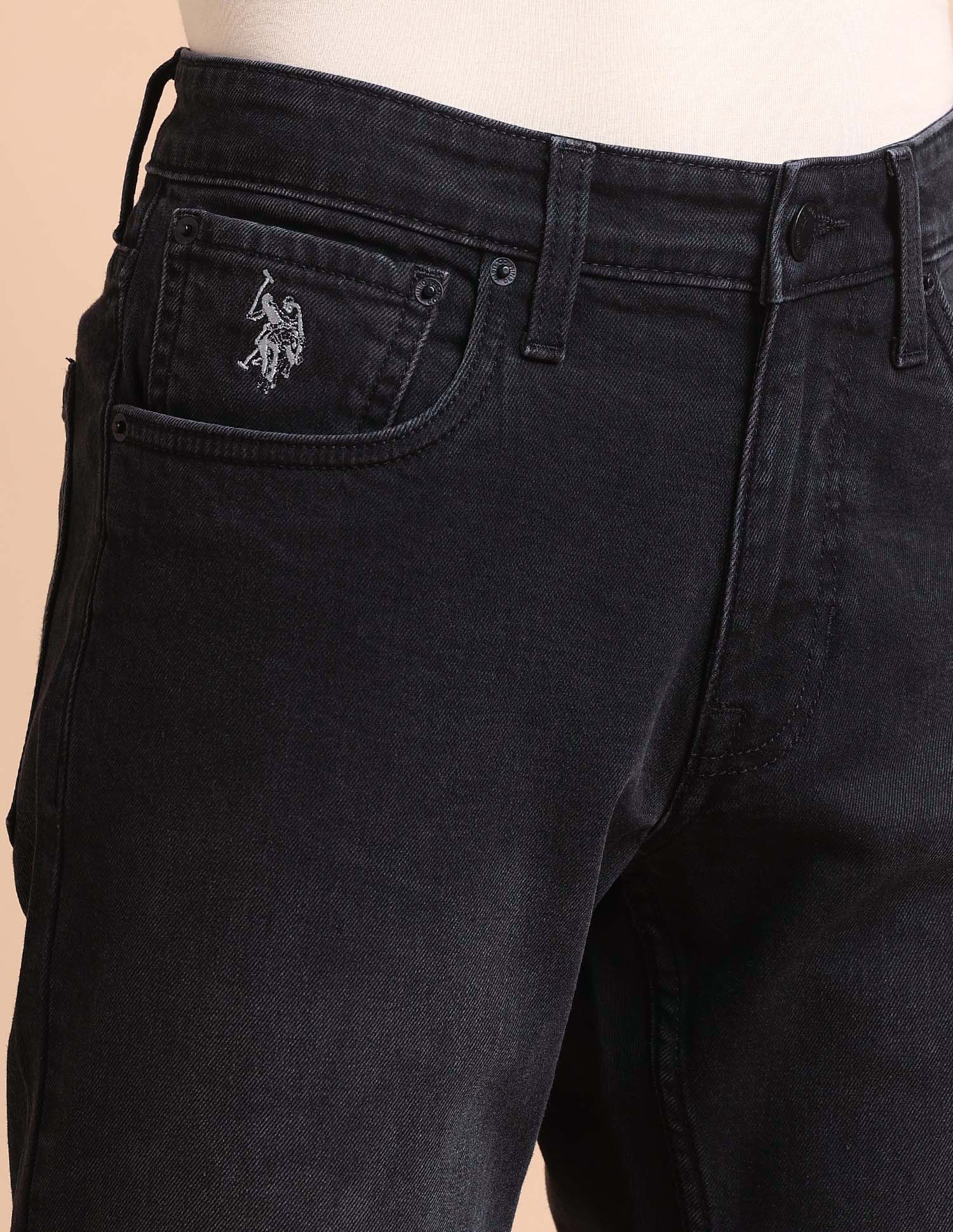 Brandon Slim Tapered Fit Grey Jeans Dark Grey - U.S. POLO ASSN. | Large