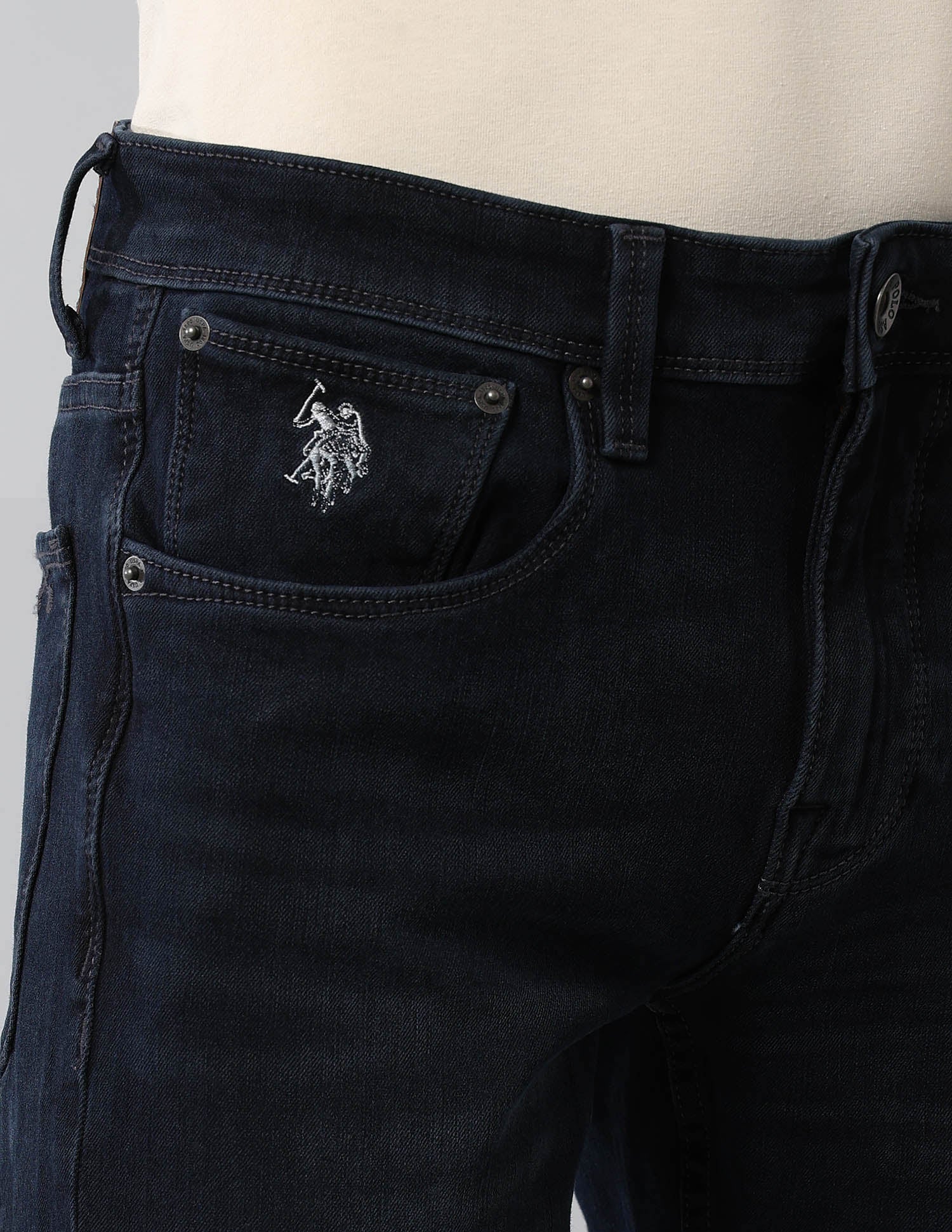 Bi Stretch Regallo Skinny Fit Blue Authentic Jeans Dark Blue - U.S. Polo Assn. India | Large