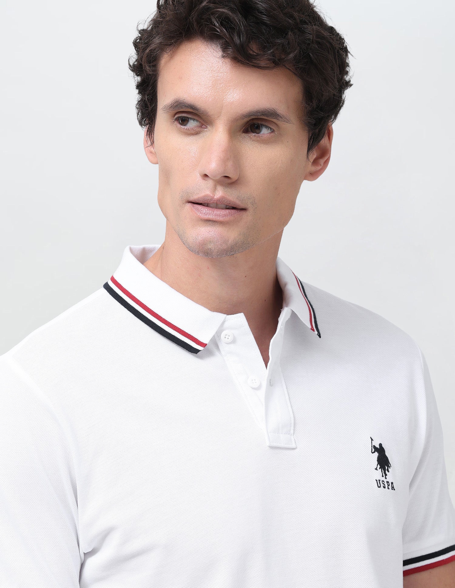Solid Regular Fit Polo Shirt White - U.S. Polo Assn. India | Large