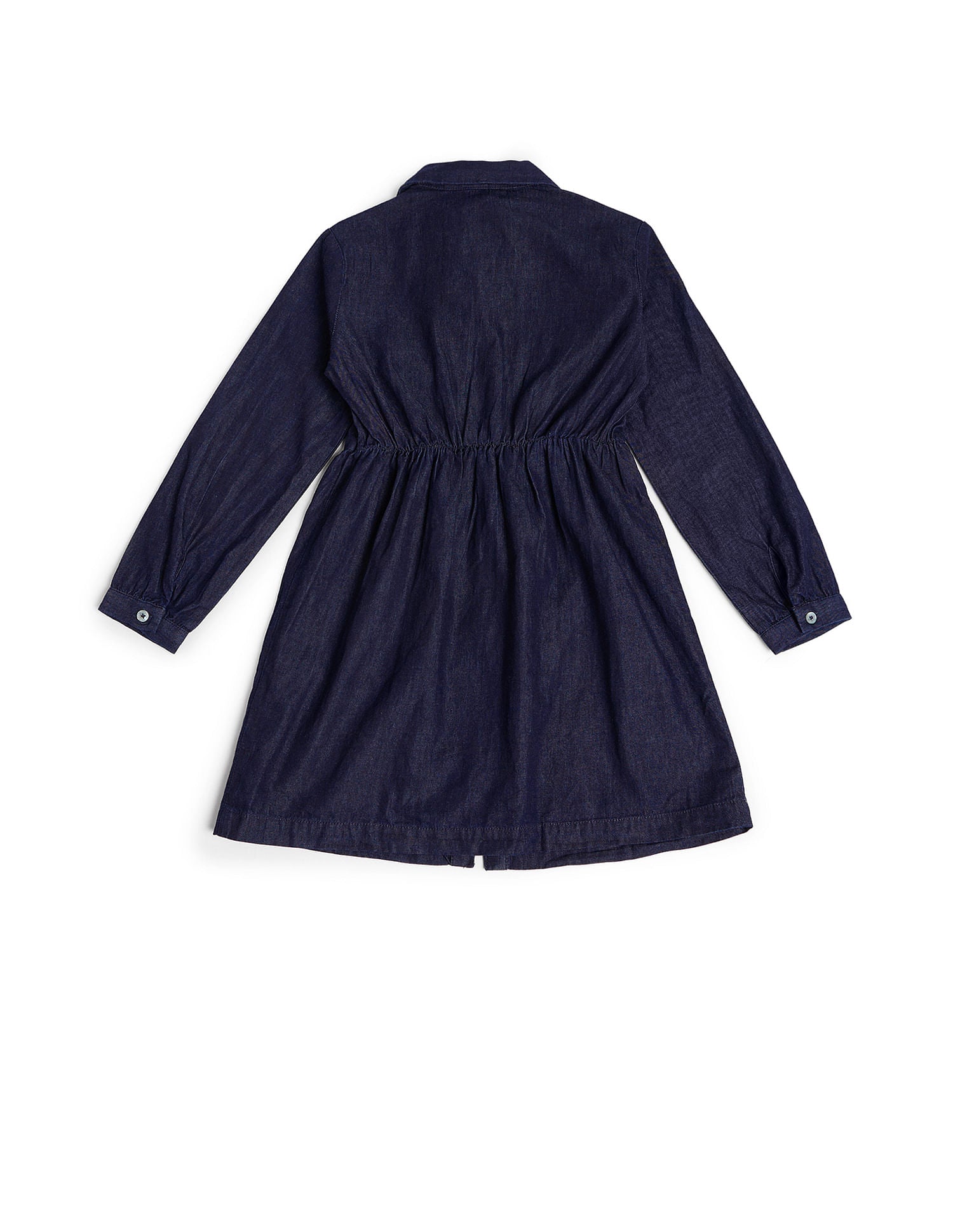 Girls Solid A-Line Dress Blue - U.S. POLO ASSN. | Large