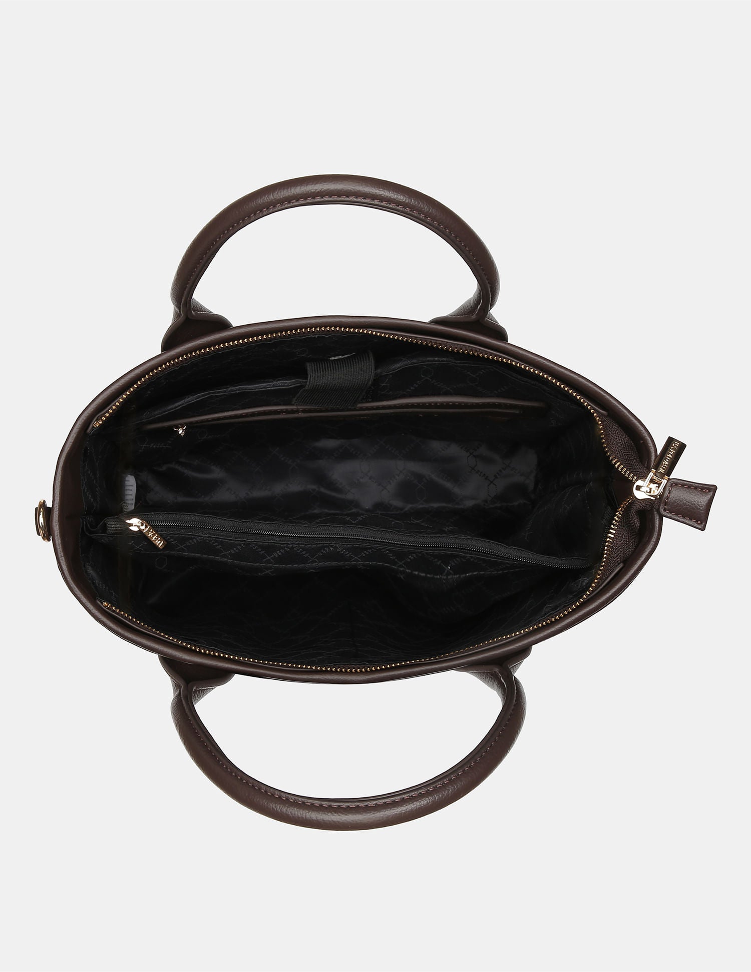 Women Bayla Textured Tote Bag with Detachable Sling Brown - U.S. POLO ASSN. | Large