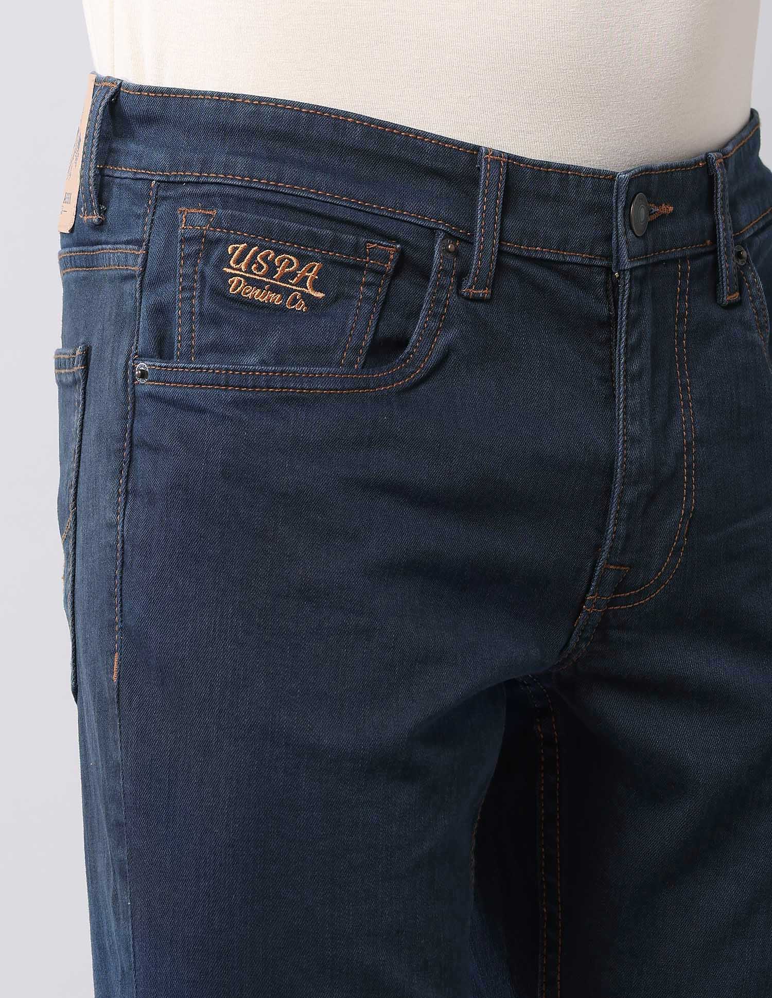 Brandon Slim Tapered Fit Blue Jeans Blue - U.S. POLO ASSN. | Large