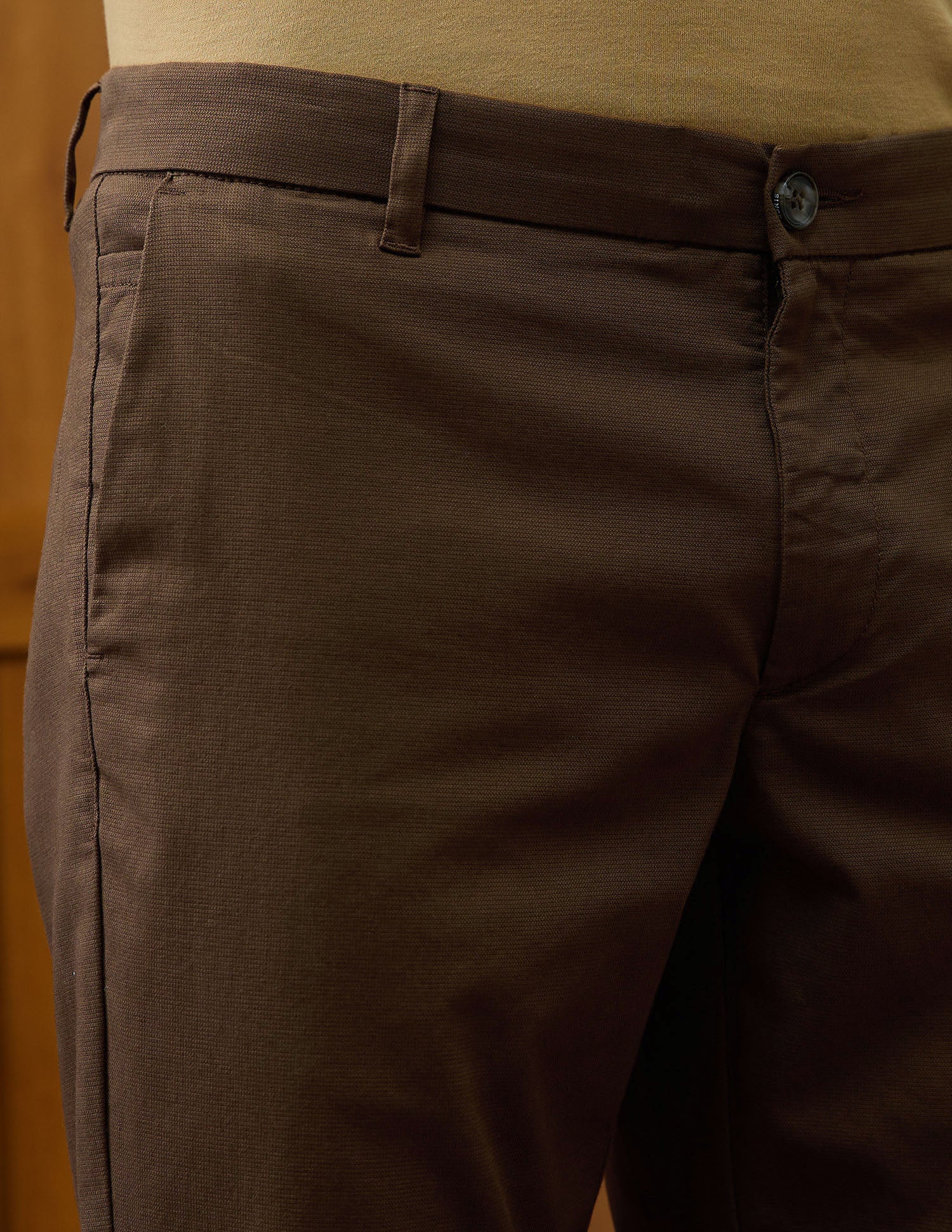 Denver Slim Fit Varsity Theatre Trousers Brown - U.S. POLO ASSN. | Large