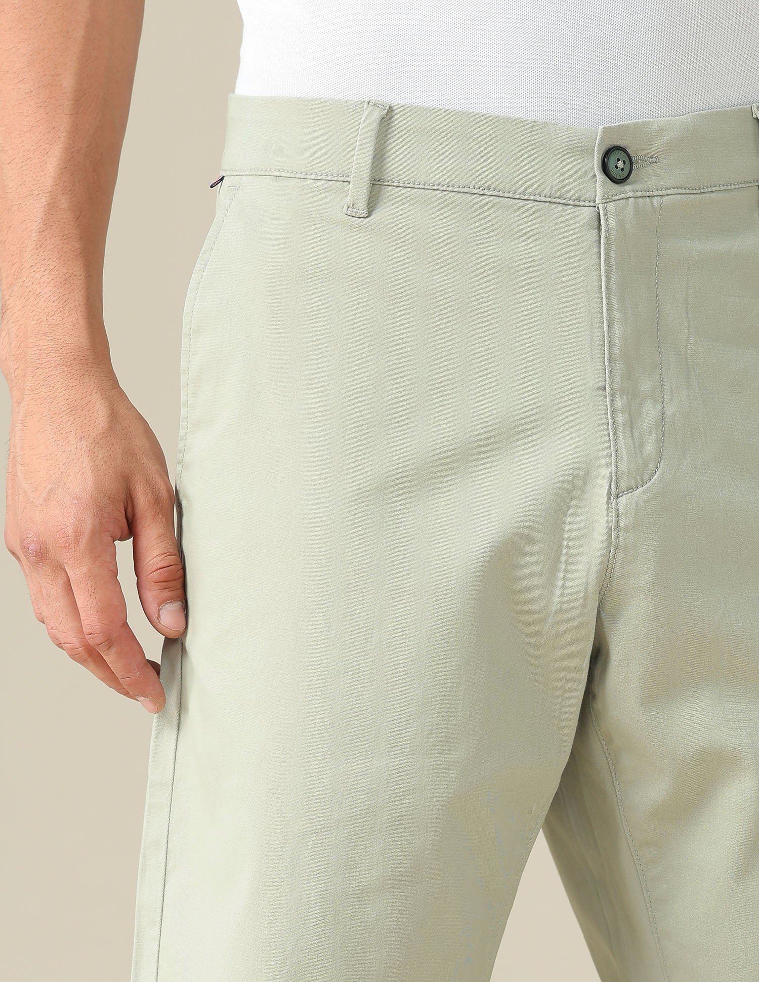 Solid Slim Fit Shorts Sage - U.S. POLO ASSN. | Large