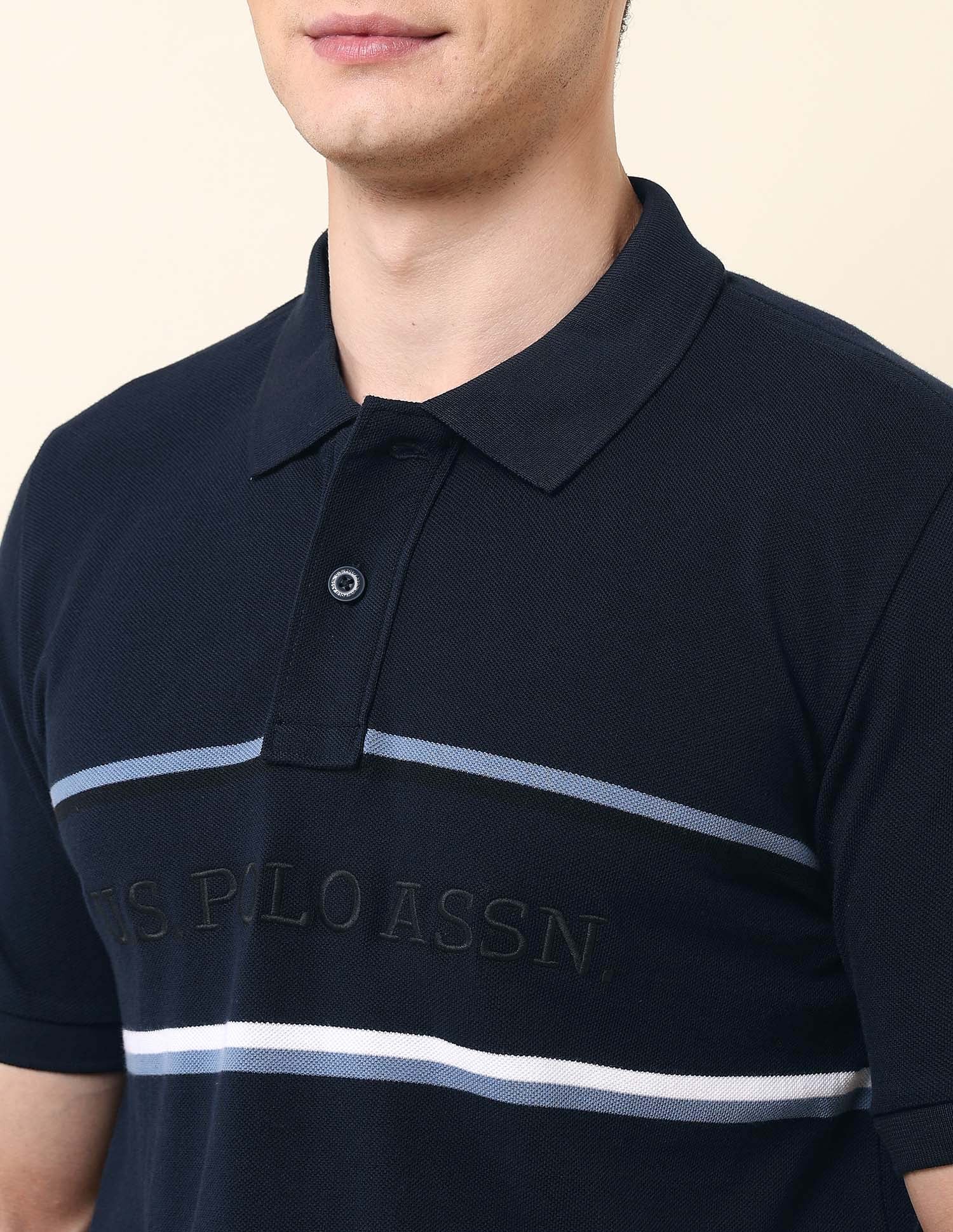 Brand Embroidered Classic Polo Shirt Navy - U.S. POLO ASSN. | Large