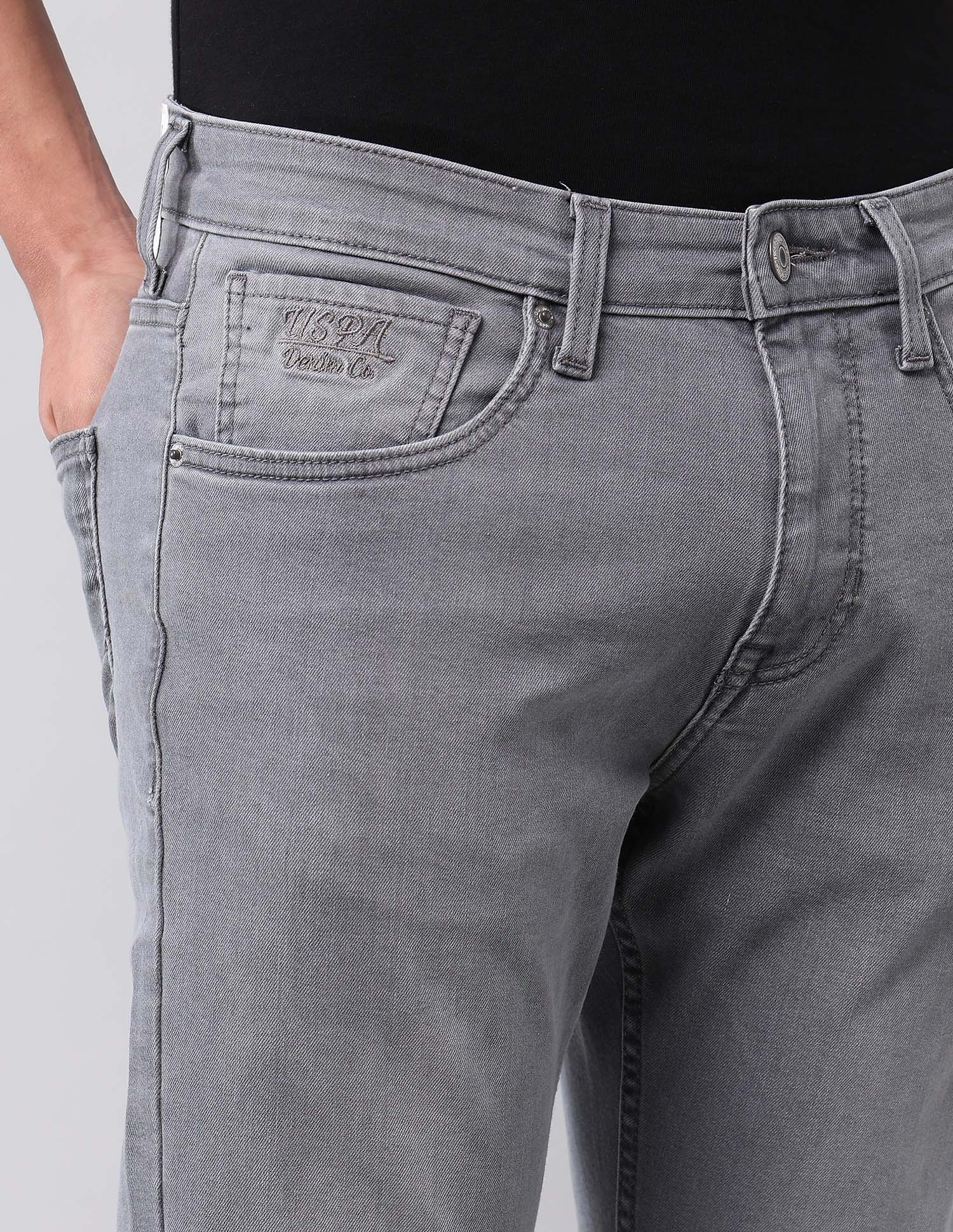 Henry Tapered Fit Grey Jeans Grey - U.S. Polo Assn. India | Large