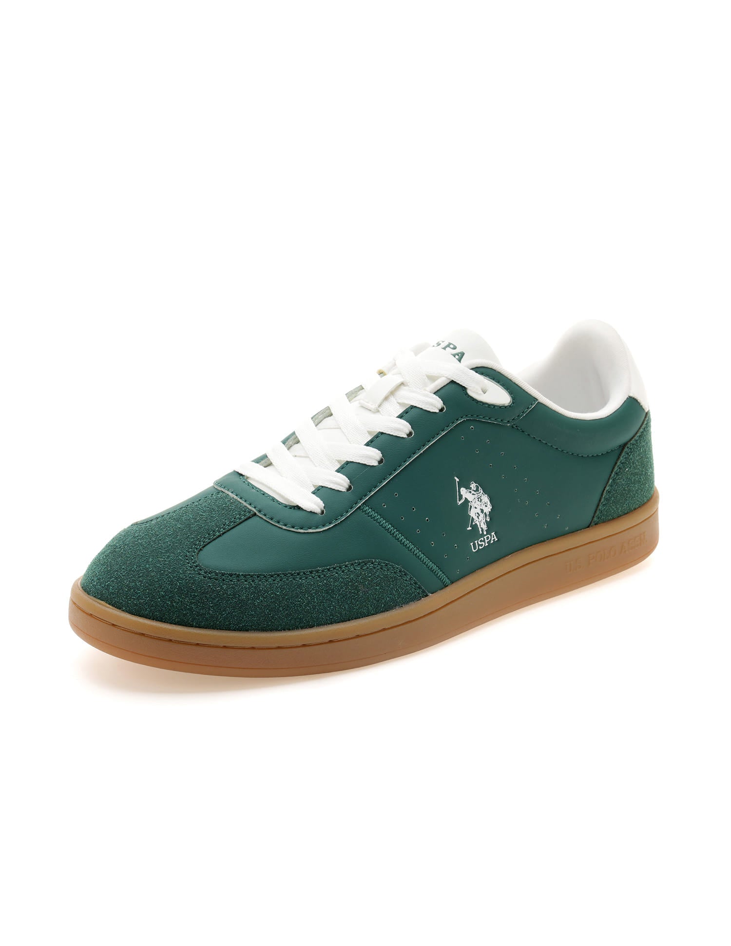 Men Cenik Colourblocked Sneakers Green - U.S. Polo Assn. India | Large