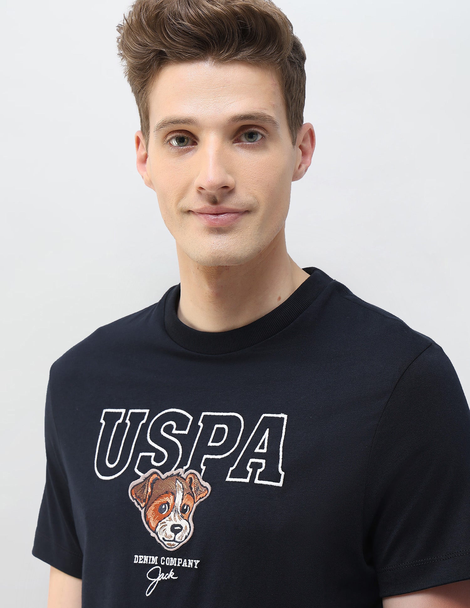 Motel On The Coast Slim Fit T-Shirt Navy - U.S. Polo Assn. India | Large