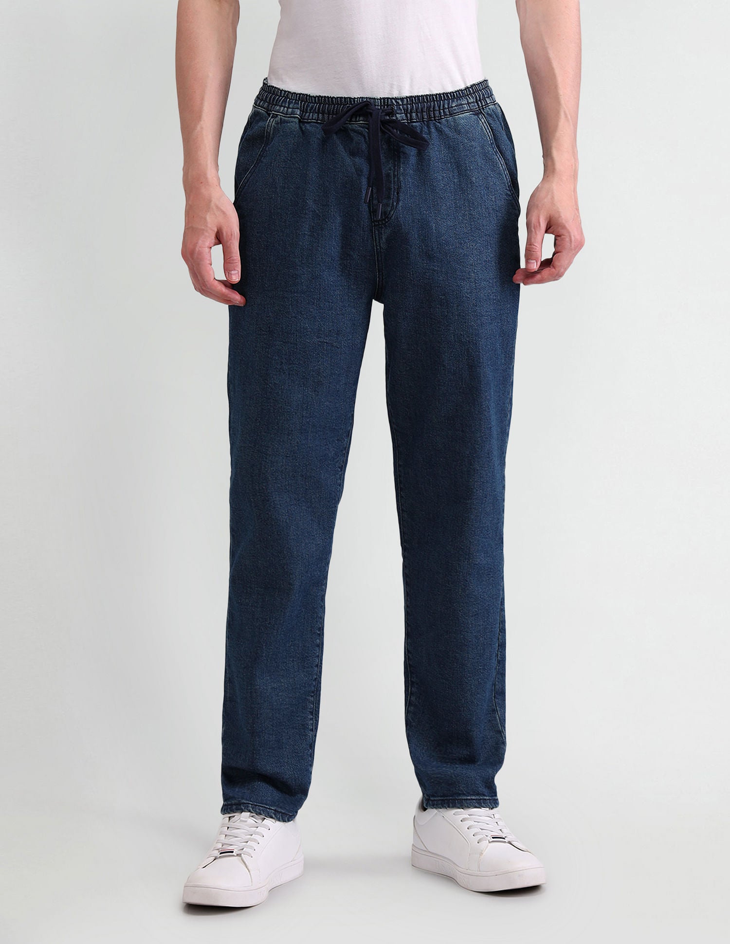 Slim Fit Blue Jogger Jeans Blue - U.S. Polo Assn. India | Large