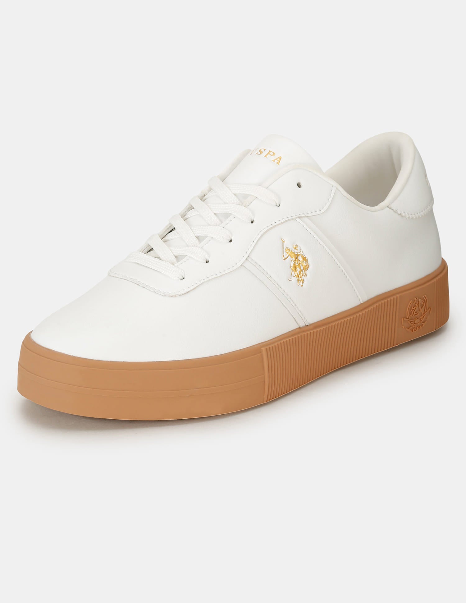 Men Round Toe Mees 3.0 Sneakers Off White - U.S. Polo Assn. India | Large