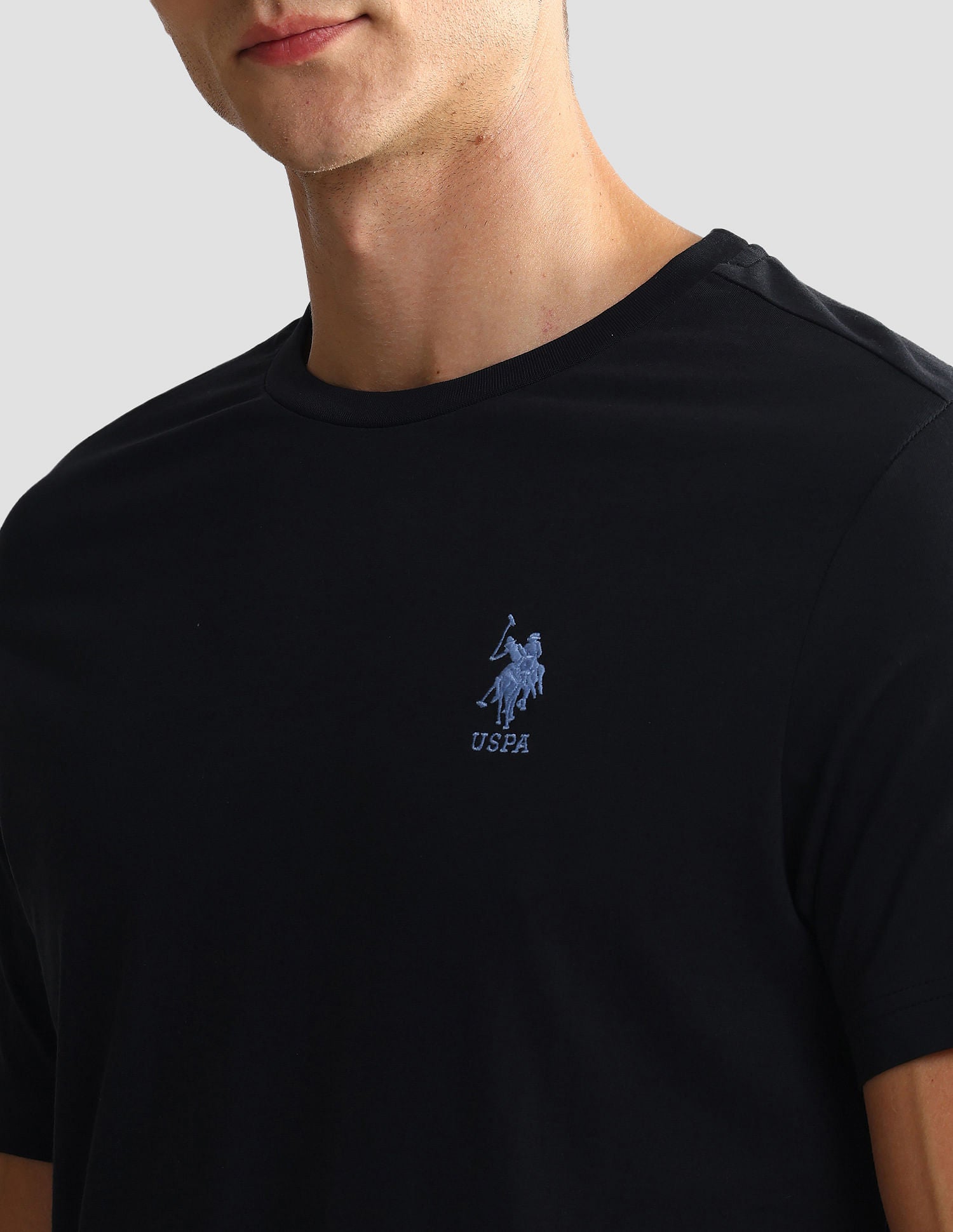 Tonal Logo Cotton 1633 Lounge T-Shirt - Pack Of 2 Olive and Black - U.S. POLO ASSN. | Large