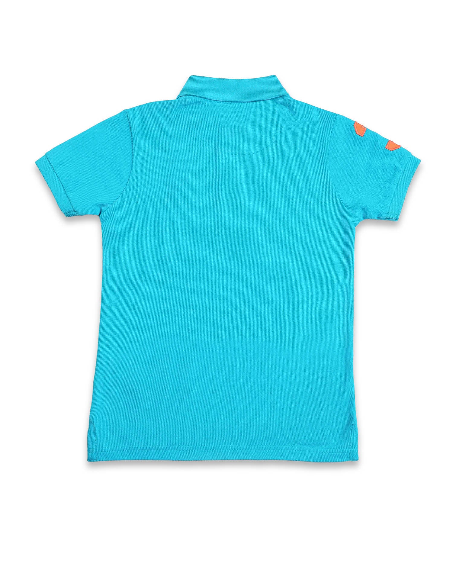 Ribbed Collar Pique Polo Shirt Turquoise - U.S. POLO ASSN. | Large