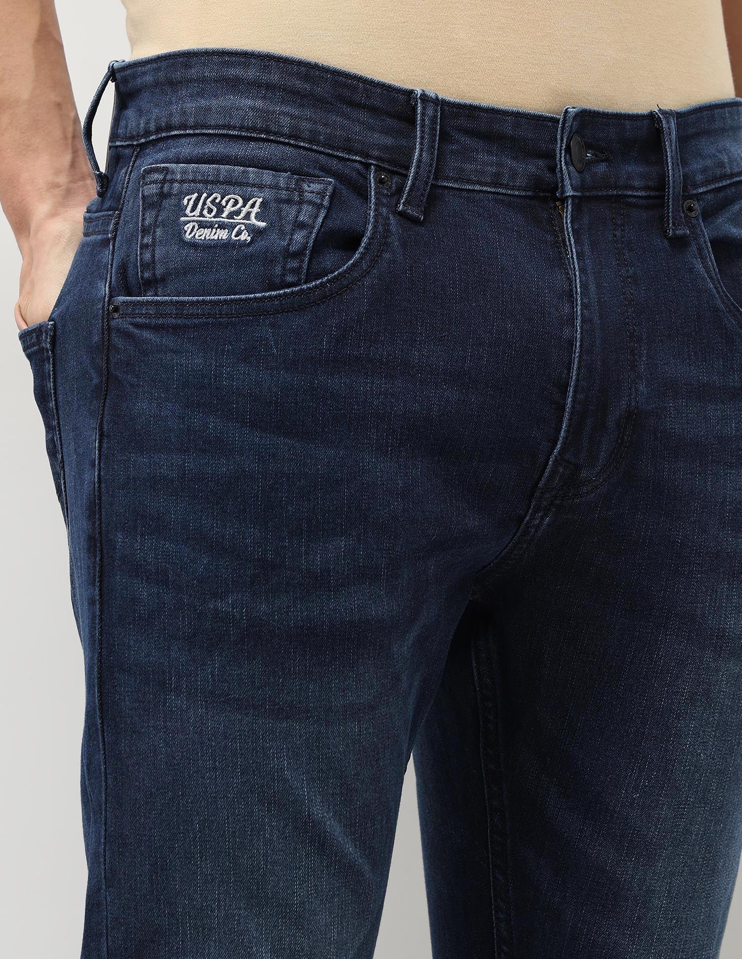 Henry Tapered Fit Blue Jeans Blue - U.S. POLO ASSN. | Large