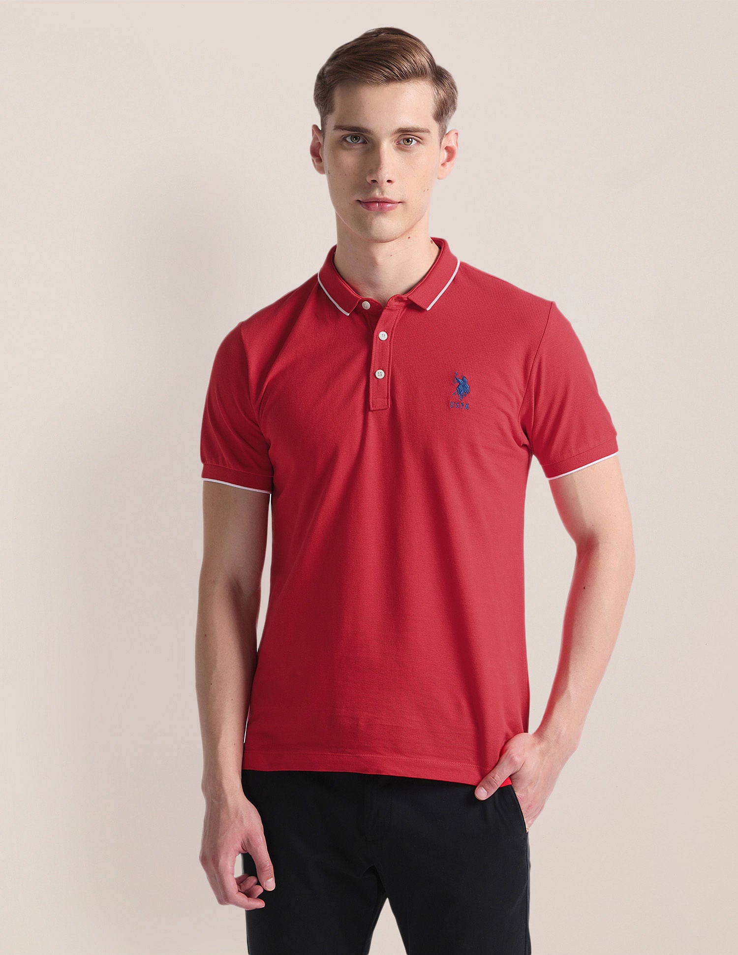 Solid Logo Polo Shirt – U.S. Polo Assn. India