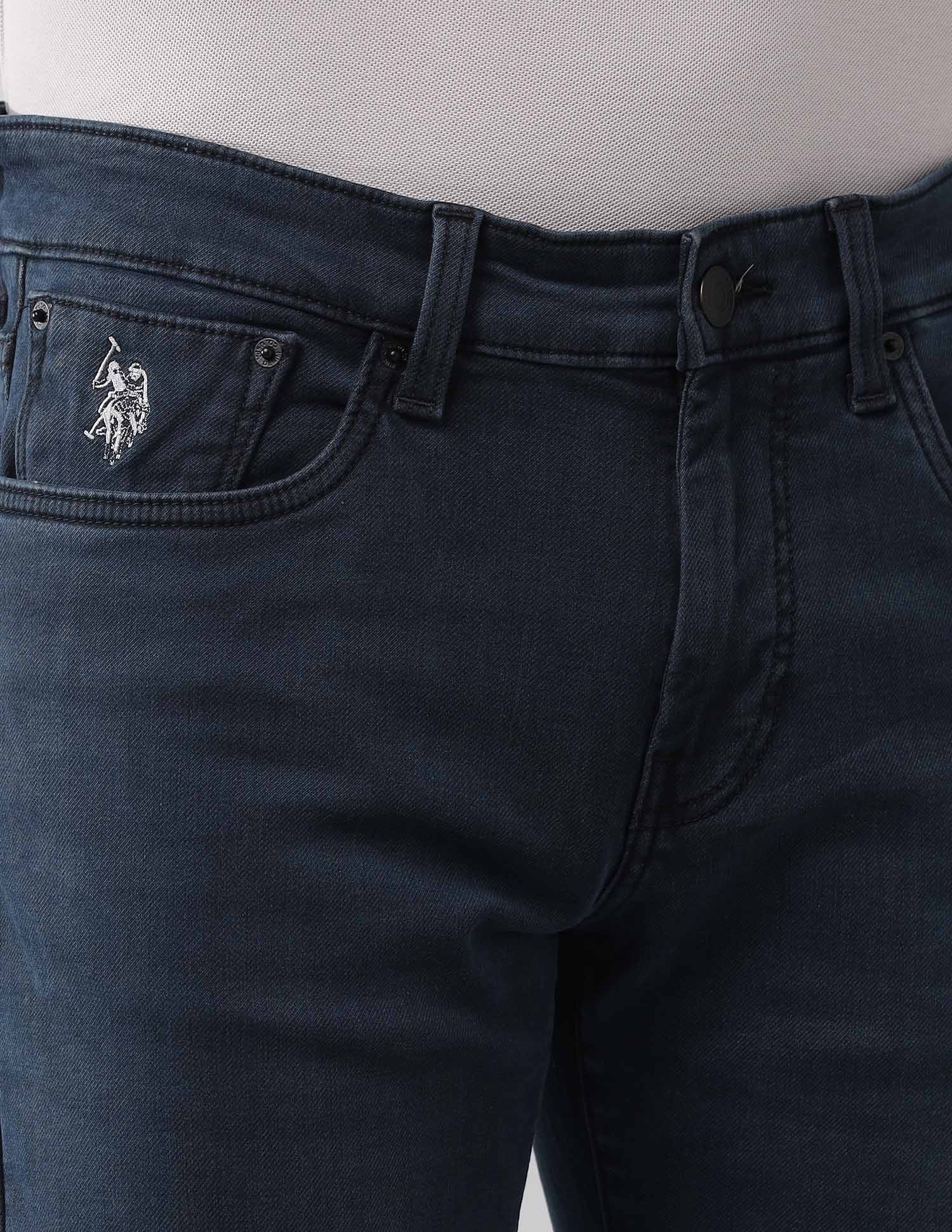 Brandon Slim Tapered Fit Ultra Soft Jeans Mid Wash - U.S. Polo Assn. India | Large