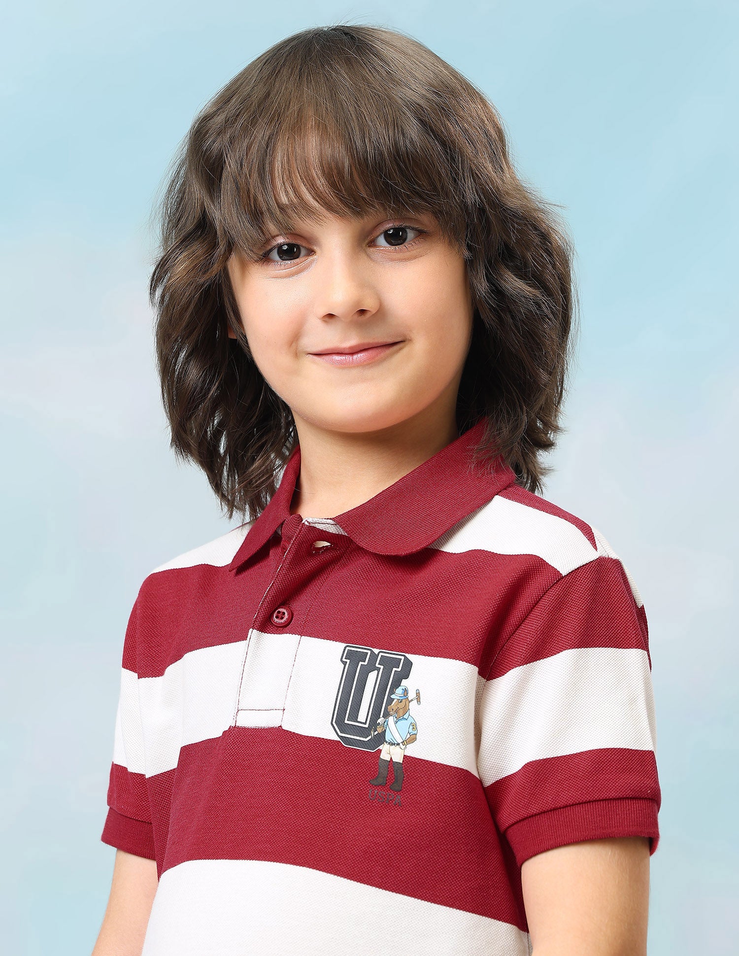 Horizontal Striped Regular Fit Polo Shirt Red - U.S. Polo Assn. India | Large