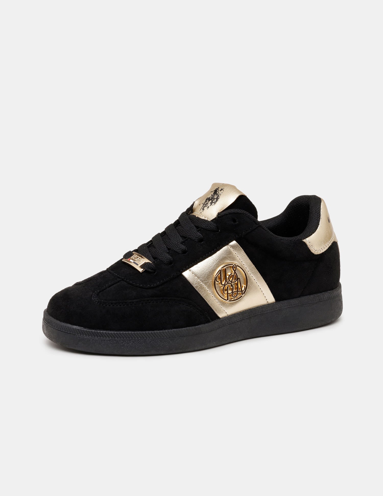 Mirae Black Sneakers Shoes Black - U.S. Polo Assn. India | Large