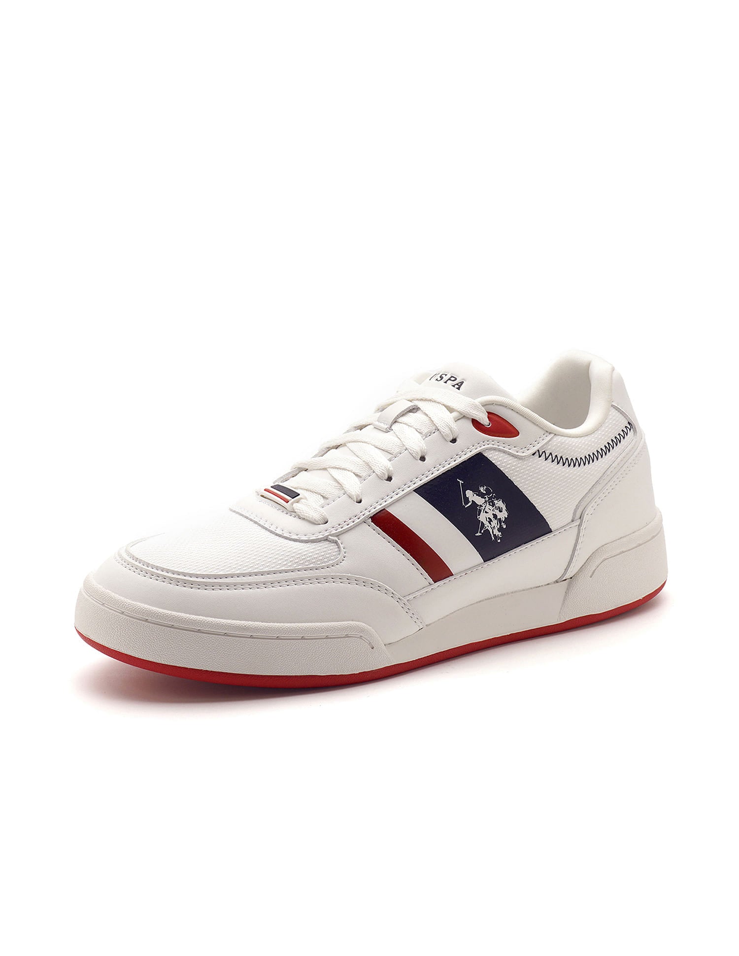 Men Luis Colourblocked Sneakers Off White - U.S. Polo Assn. India | Large