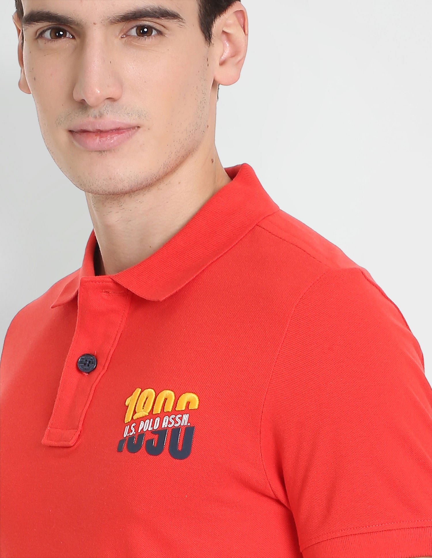 Solid Cotton Pique Polo Shirt Red - U.S. POLO ASSN. | Large
