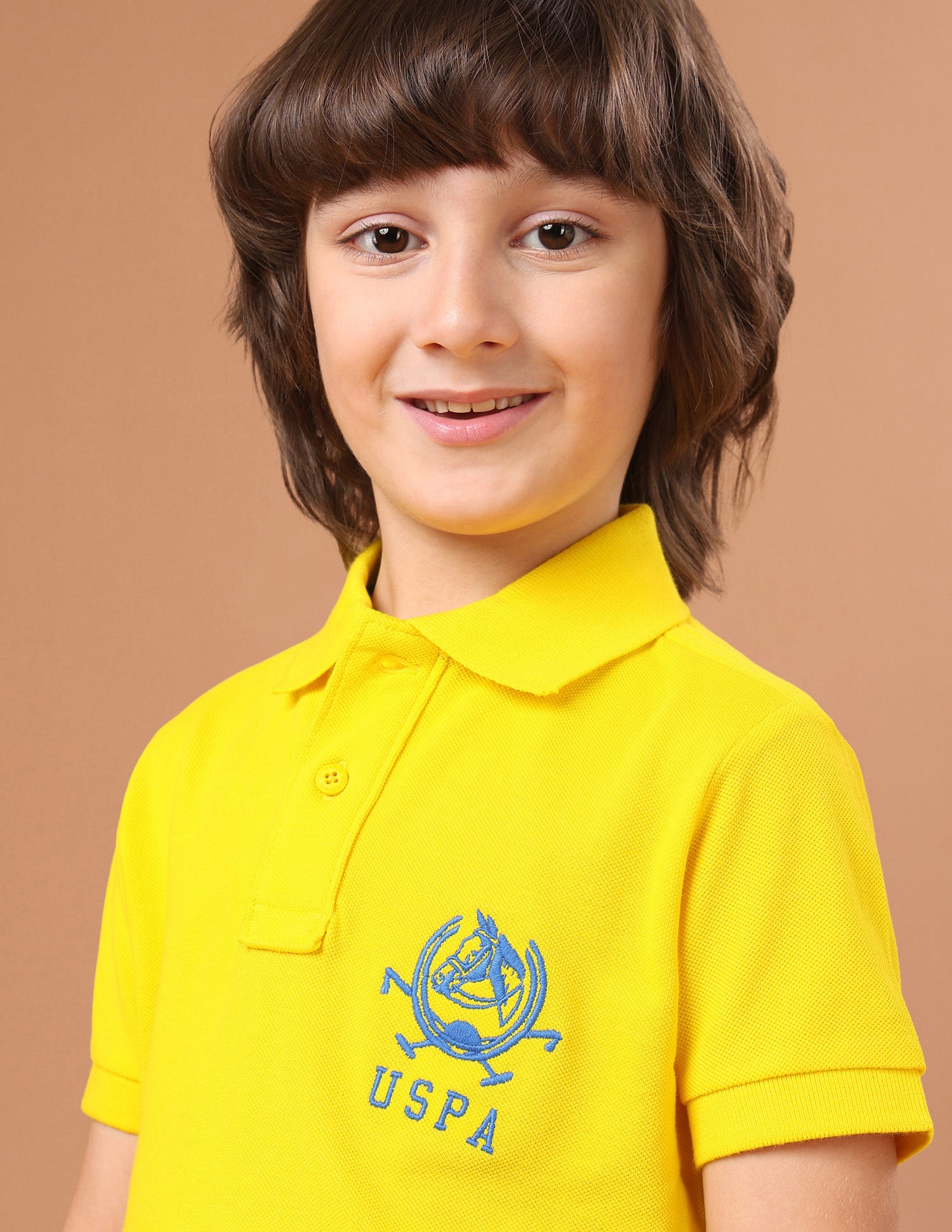 Solid Regular Fit Polo Shirt Yellow - U.S. Polo Assn. India | Large